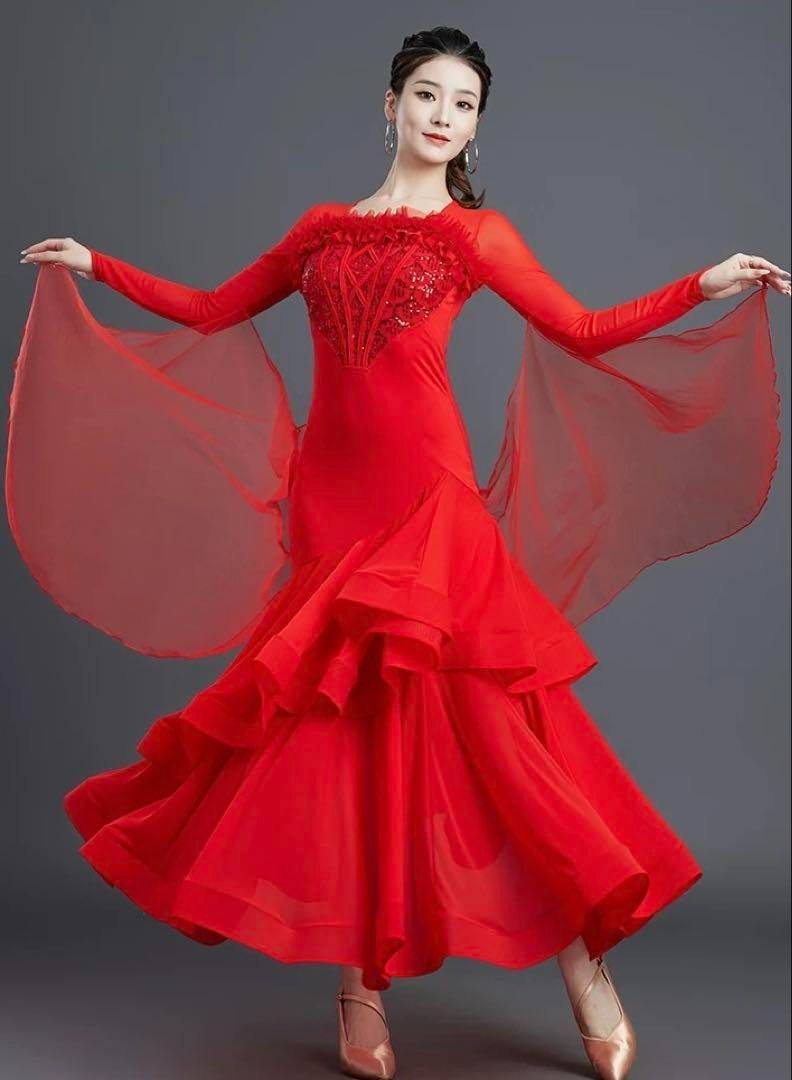 新品未使用 練習着にも最適 スタンダードドレス 発表会やダンスパーティに