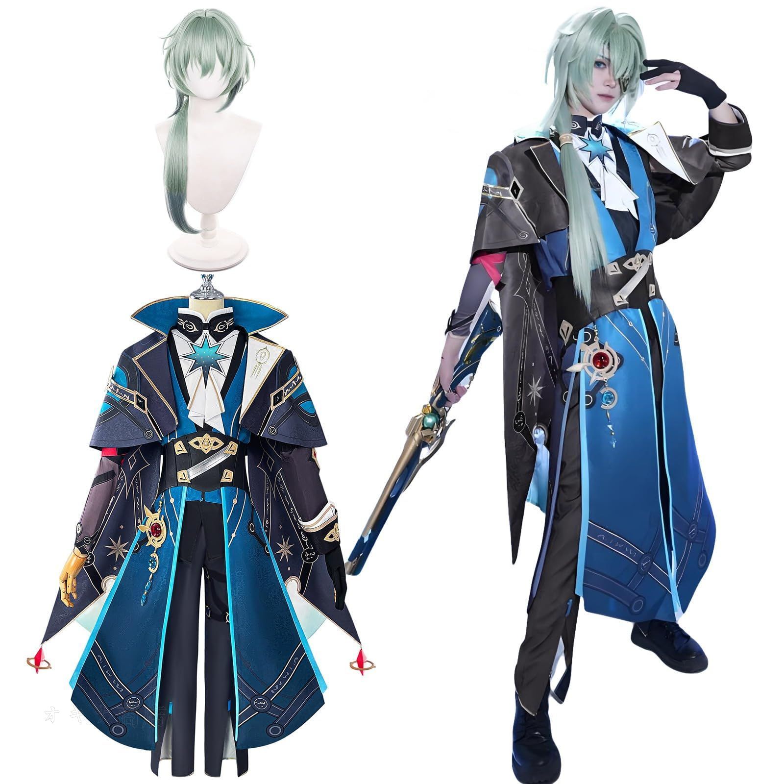 ウィッグ付き 崩壊スターレイル コスプレ ホタル 開拓者 ロビン 花火 ブラックスワン ゲーム コスプレ衣装 イベント 大人用 仮