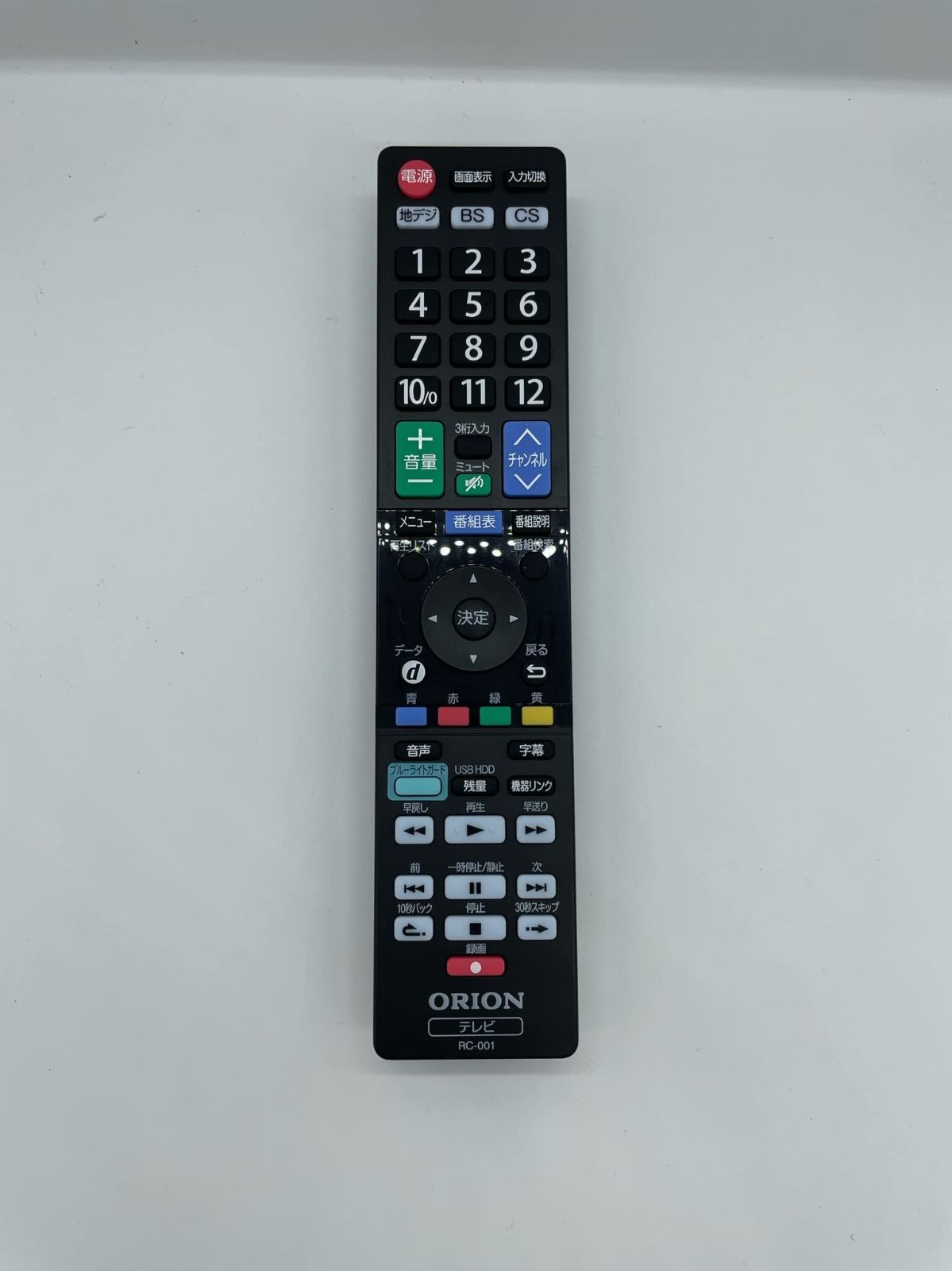 ORION|オリオン RC-001 オリオン純正テレビリモコン