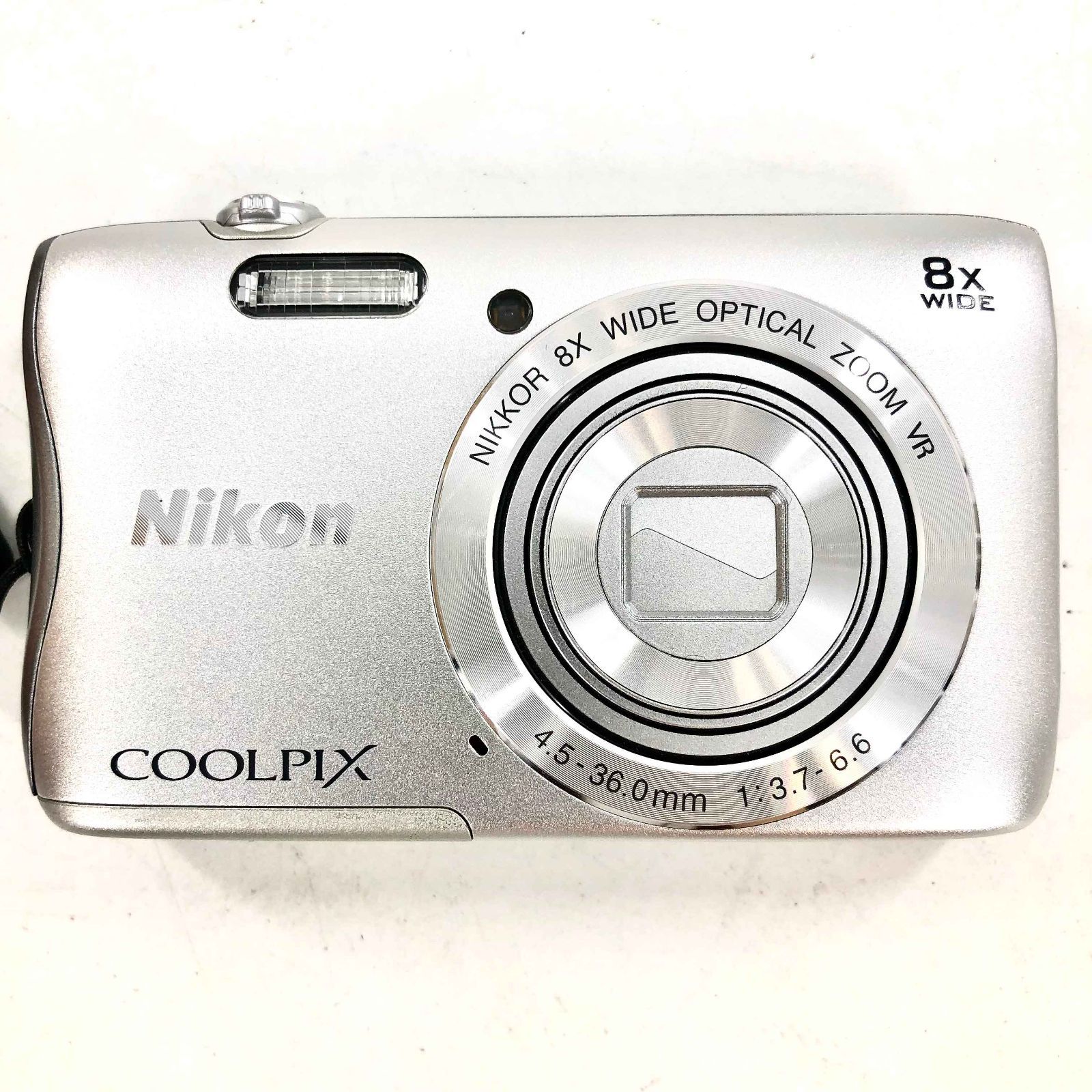 Nikon ニコン COOLPIX クールピクス S3700 コンパクトデジタルカメラ 箱 動作確認済 シルバー【ND-515】 - メルカリ