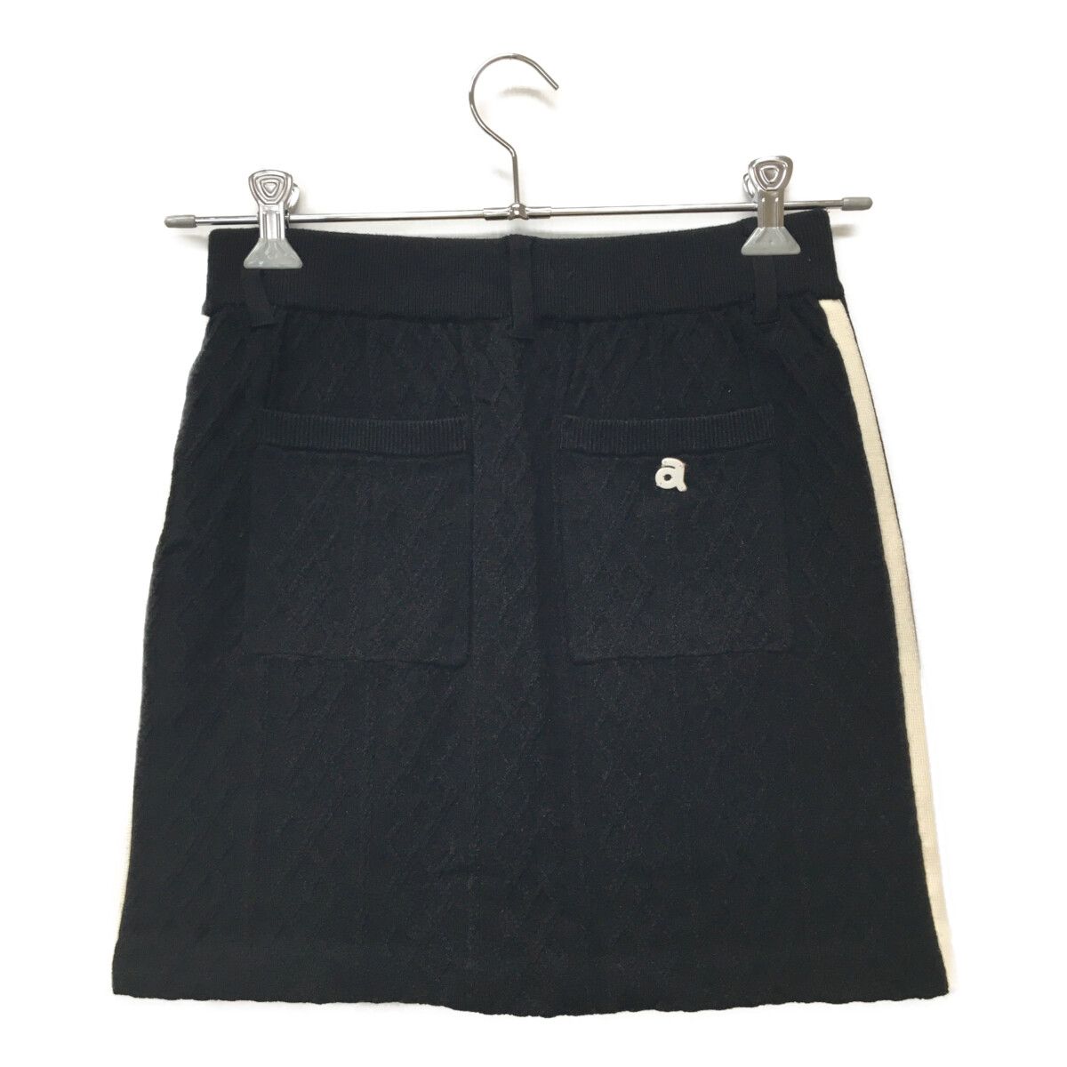 レディース アルチビオ archivio スカート 38(M) 黒 ブラック ケーブル