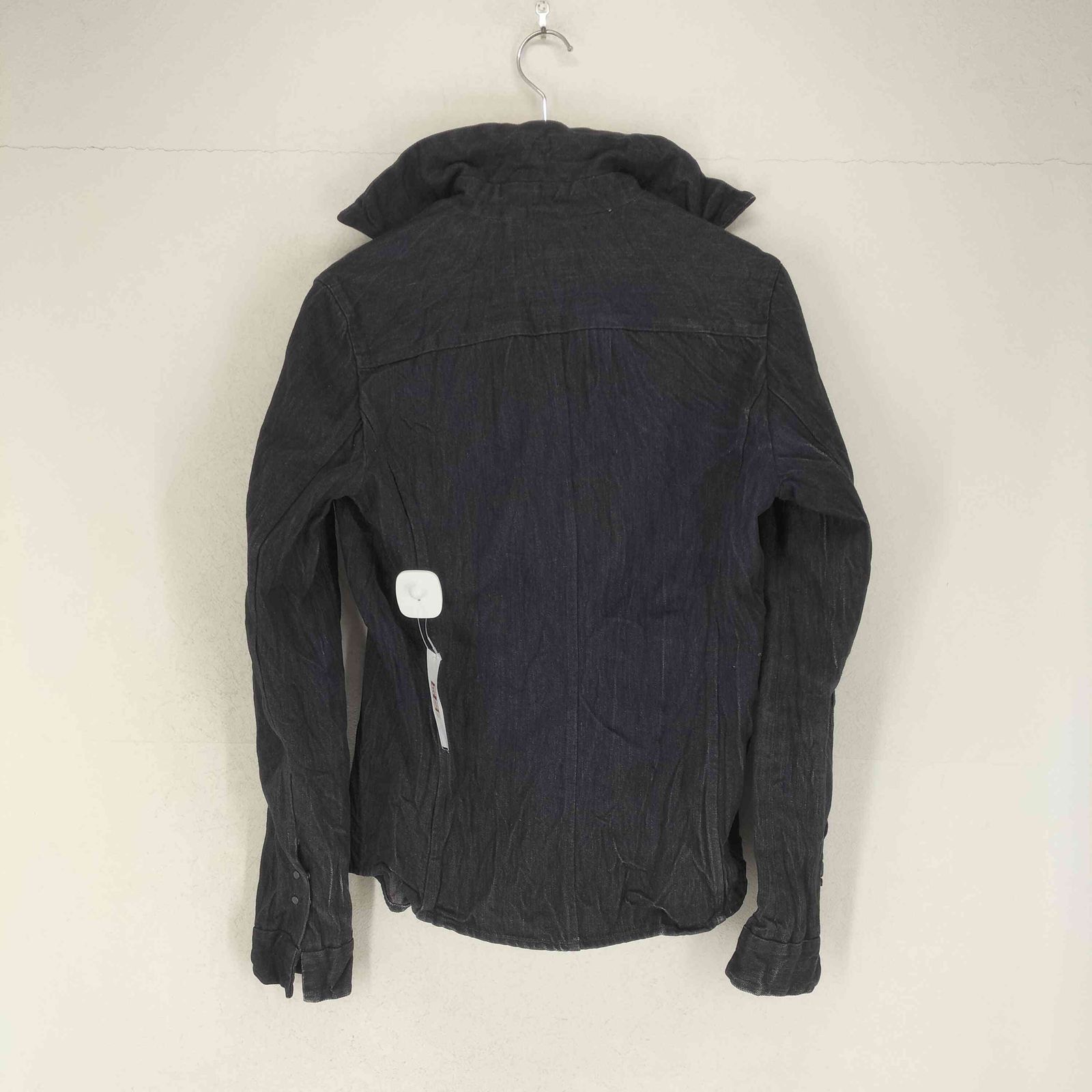 WJK デニムシャツ M ホックボタン/シワ加工/開襟　日本製 WJK デニムシャツ M ホックボタン/シワ加工/開襟 日本製 - メルカリ