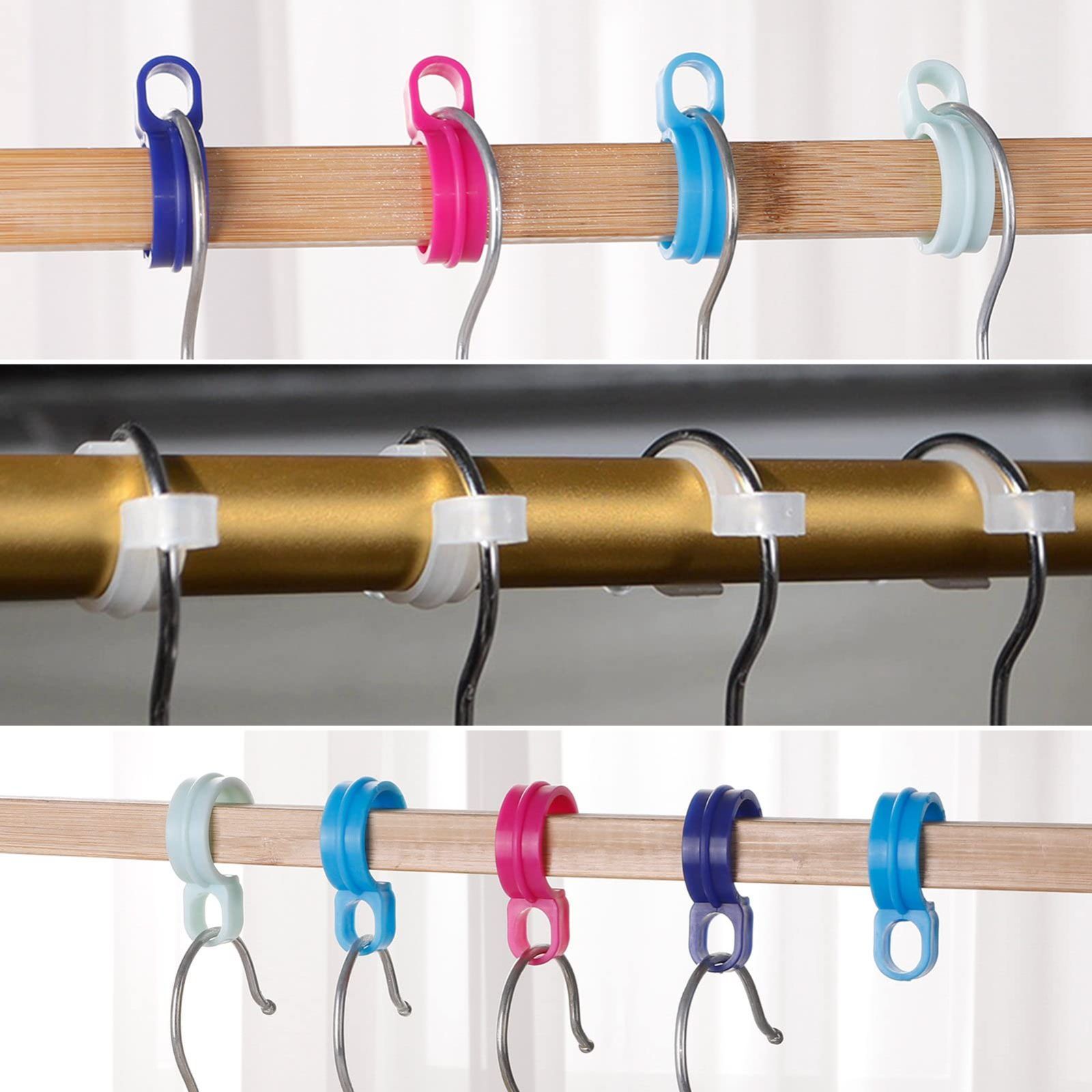  防風 強風対策 固定 25 mm 30 プラスチック 物干し竿 滑り止め ハンガーホルダー ハンガーフック ハンガーキャッチ 物干しフック 屋外 入り ハンガーストッパー Yorkereynom 物干しハンガー ピンチ 洗濯用品