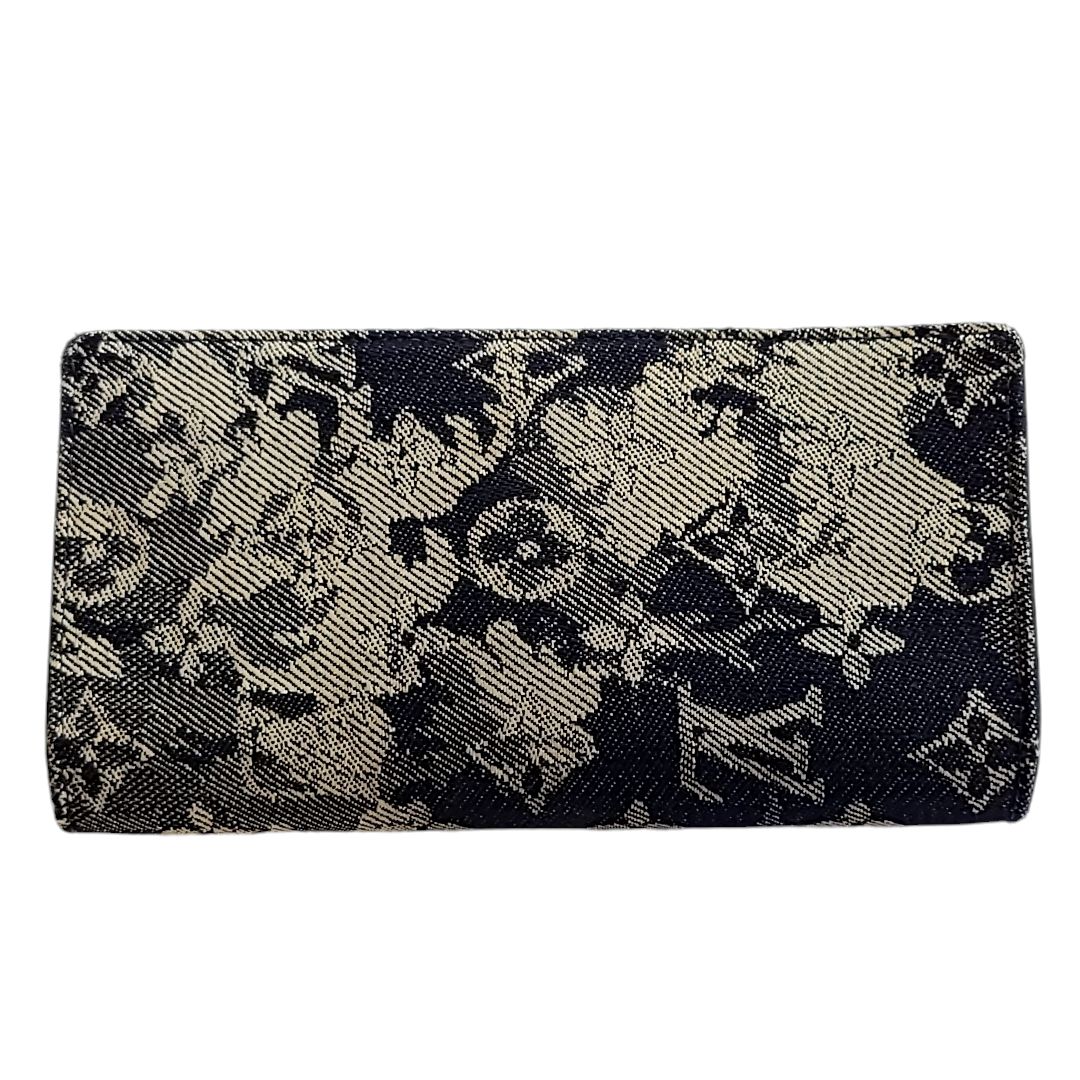 LOUIS VUITTON (ルイ・ヴィトン) ポルトフォイユ ブラザNM モノグラム タペストリー M80032 長財布 ロングウォレット デニム  キャンバス ネイビー レザー メンズ 人気ブランド 二つ折り畳み長財布 お札入れ カード入れ - メルカリ