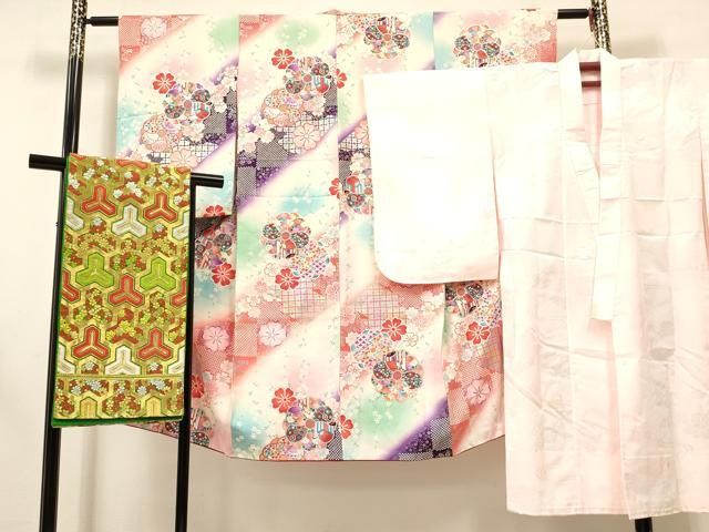 桝屋高尾 ねん金綴錦】 特選西陣織両面織袋帯 ≪御仕立て上がり・中古