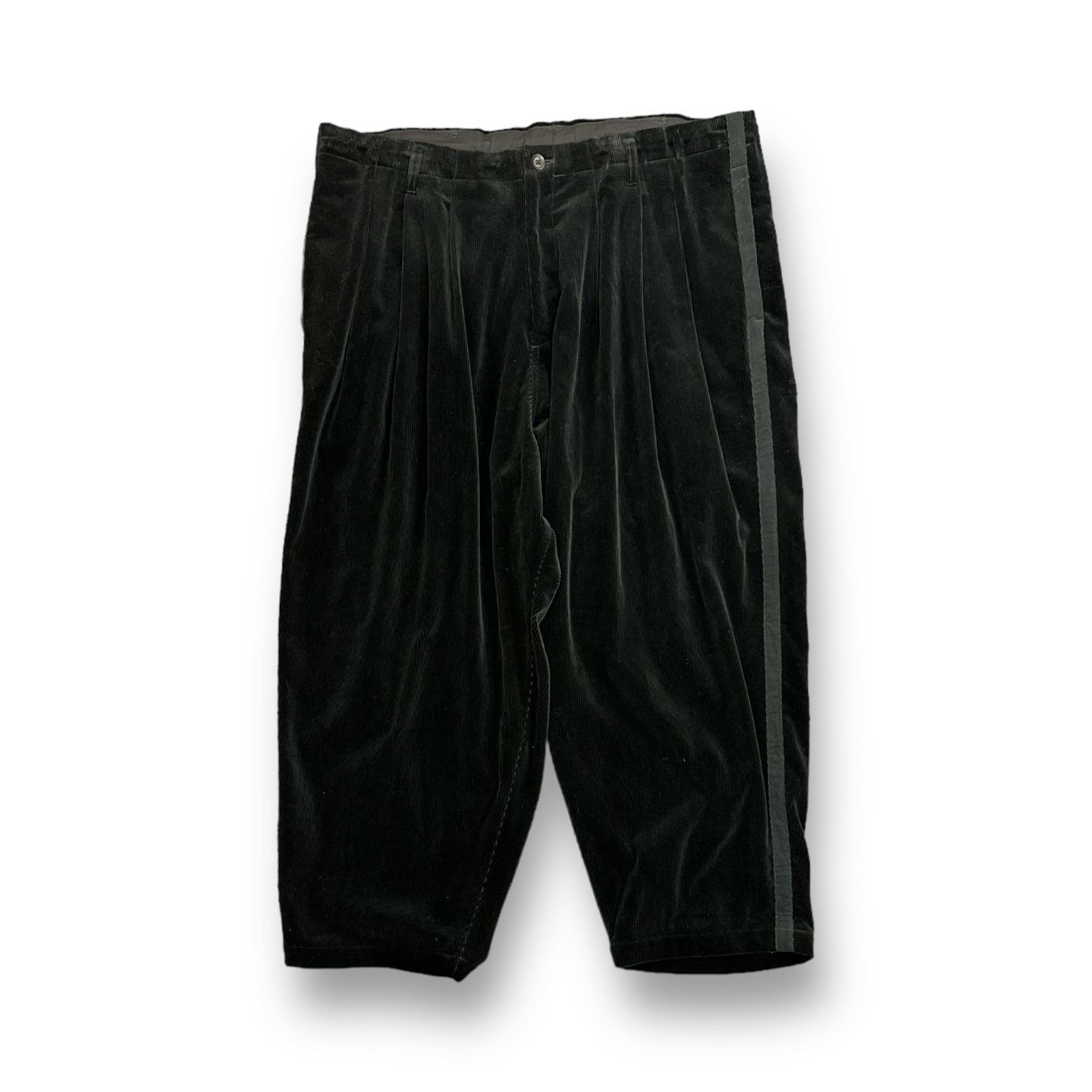 yohji yamamoto POUR HOMME 20AW Side-Stripe Corduroy Trousers 