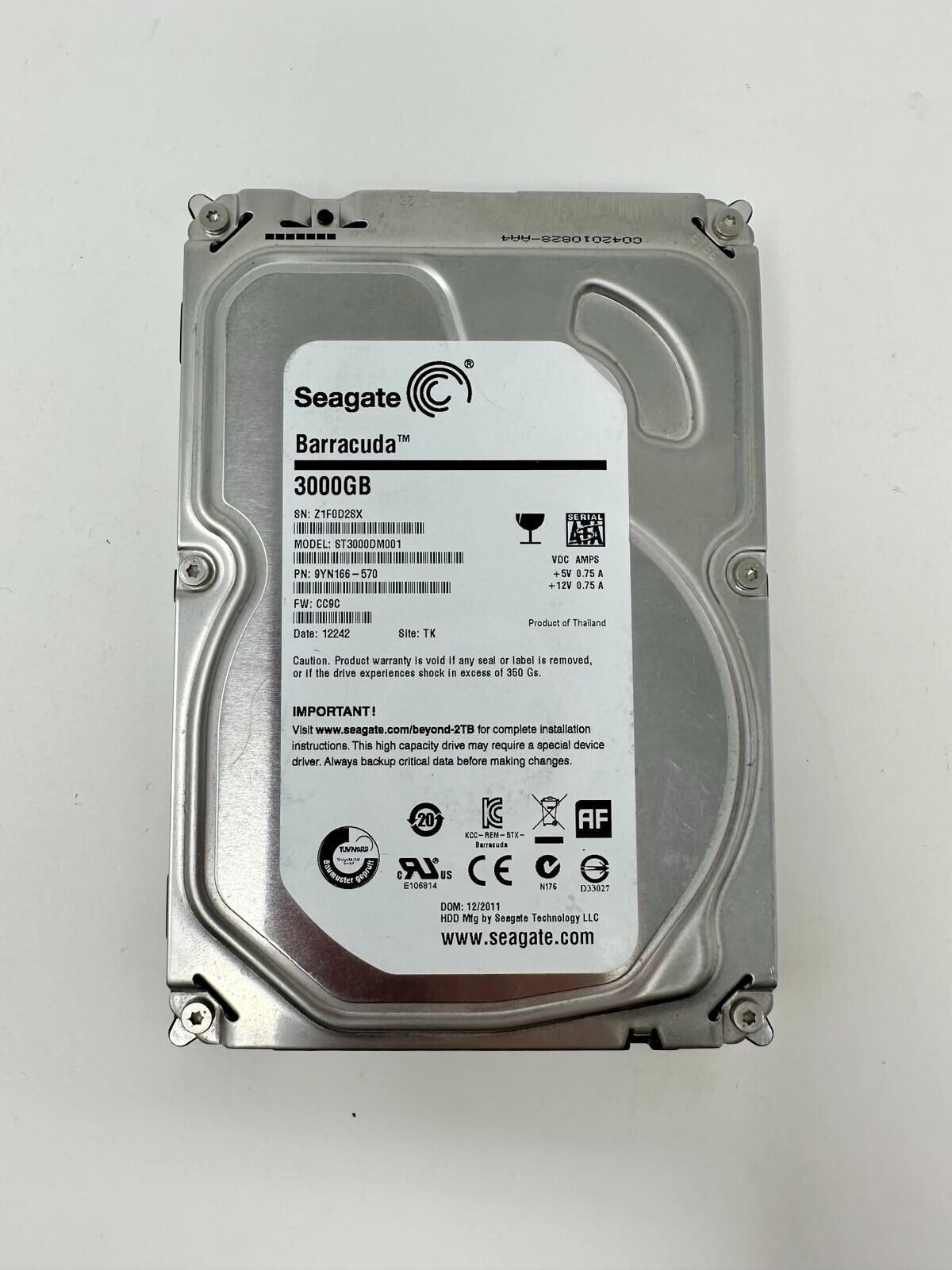 外付けハードディスク・ドライブ M9738 Seagate HDD 3TB ST3000DM001 3.5 Amazon | Seagate Desktop HDDシリーズ 3.5インチ内蔵HDD 3TB SATA 6.0