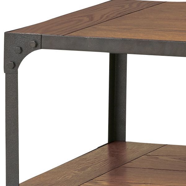 ヴィンテージ調なローテーブル ハンマートーン仕上げ W101×D51×H40cm No.940 ブラック