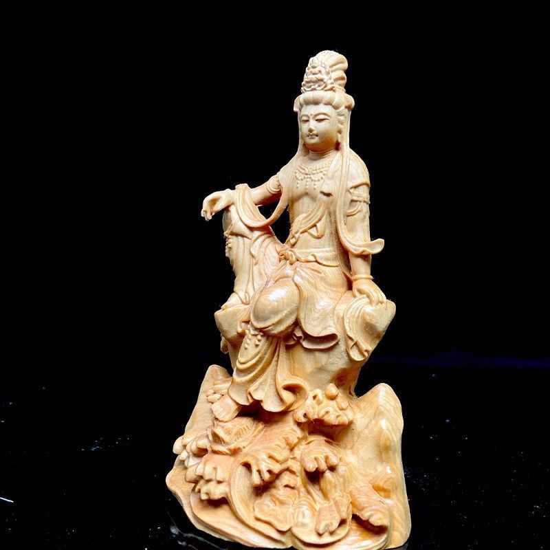 大型 観音菩薩 坐像　木彫　仏像 彫刻　開運　風水　置物　縁起物　インテリア 大型 観音菩薩 坐像 木彫 仏像 彫刻 開運 風水 置物 縁起物