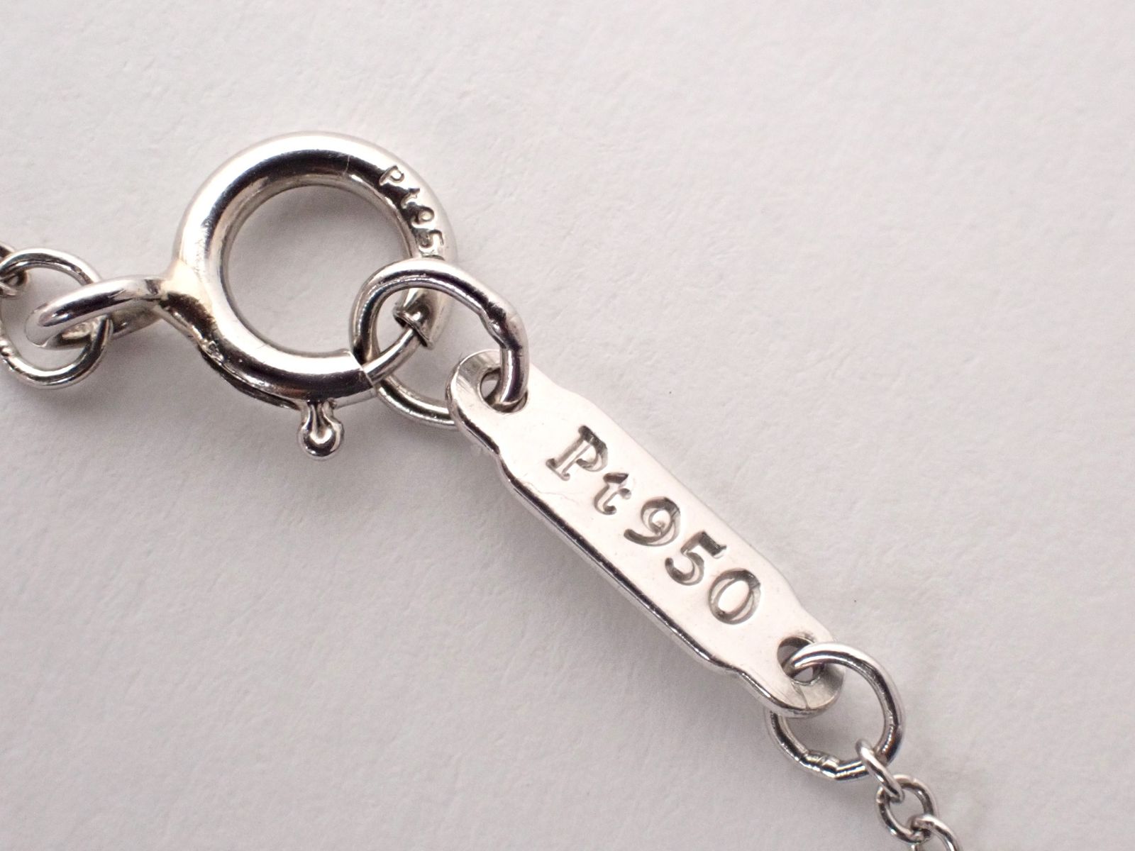 TIFFANY&Co.(ティファニー)Pt950 ソリティア ダイヤモンド ネックレス 