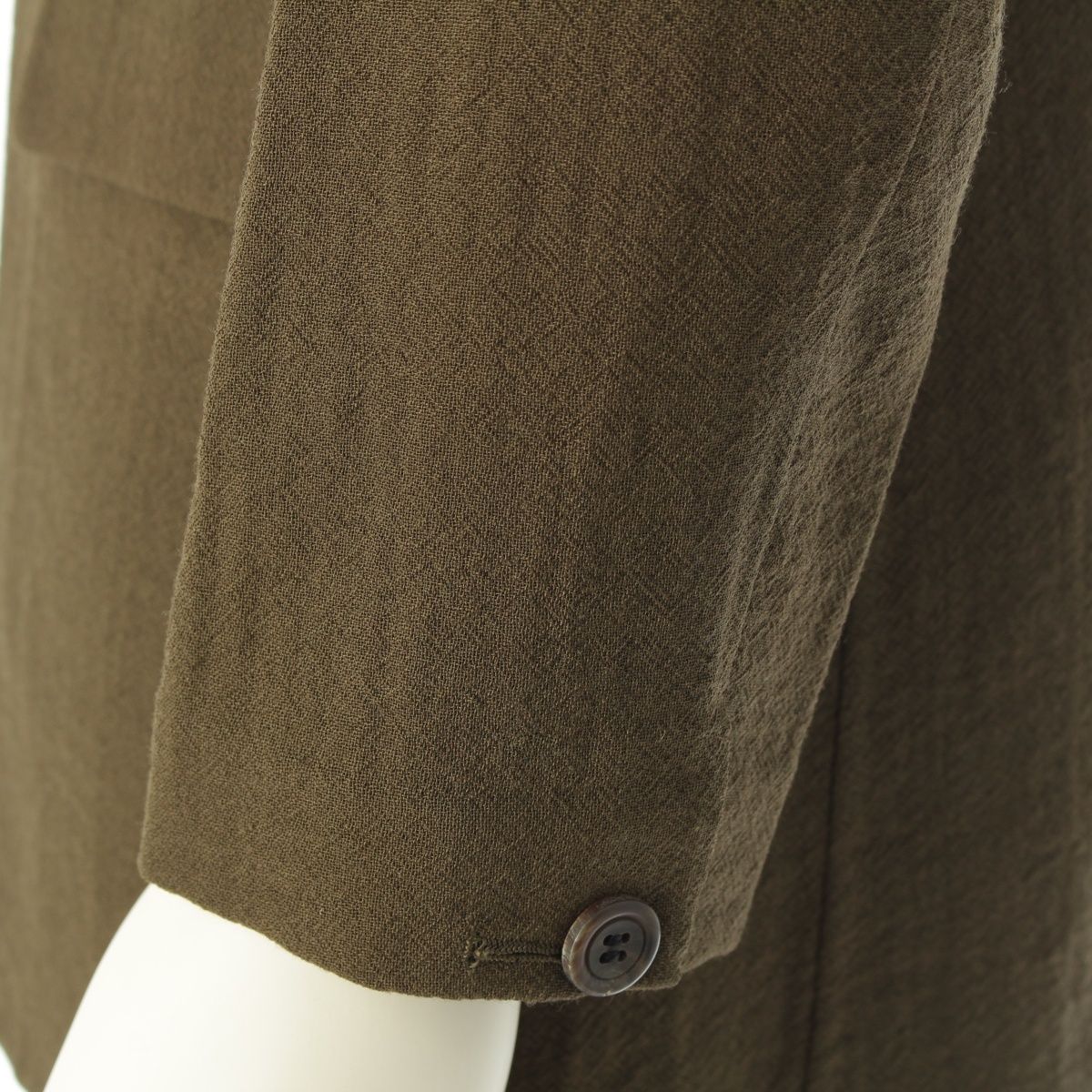ISSEY MIYAKE ノーカラージャケット IM53-FD119 ISSEY MIYAKE - イッセイミヤケ ウール デザイン襟 マオカラー