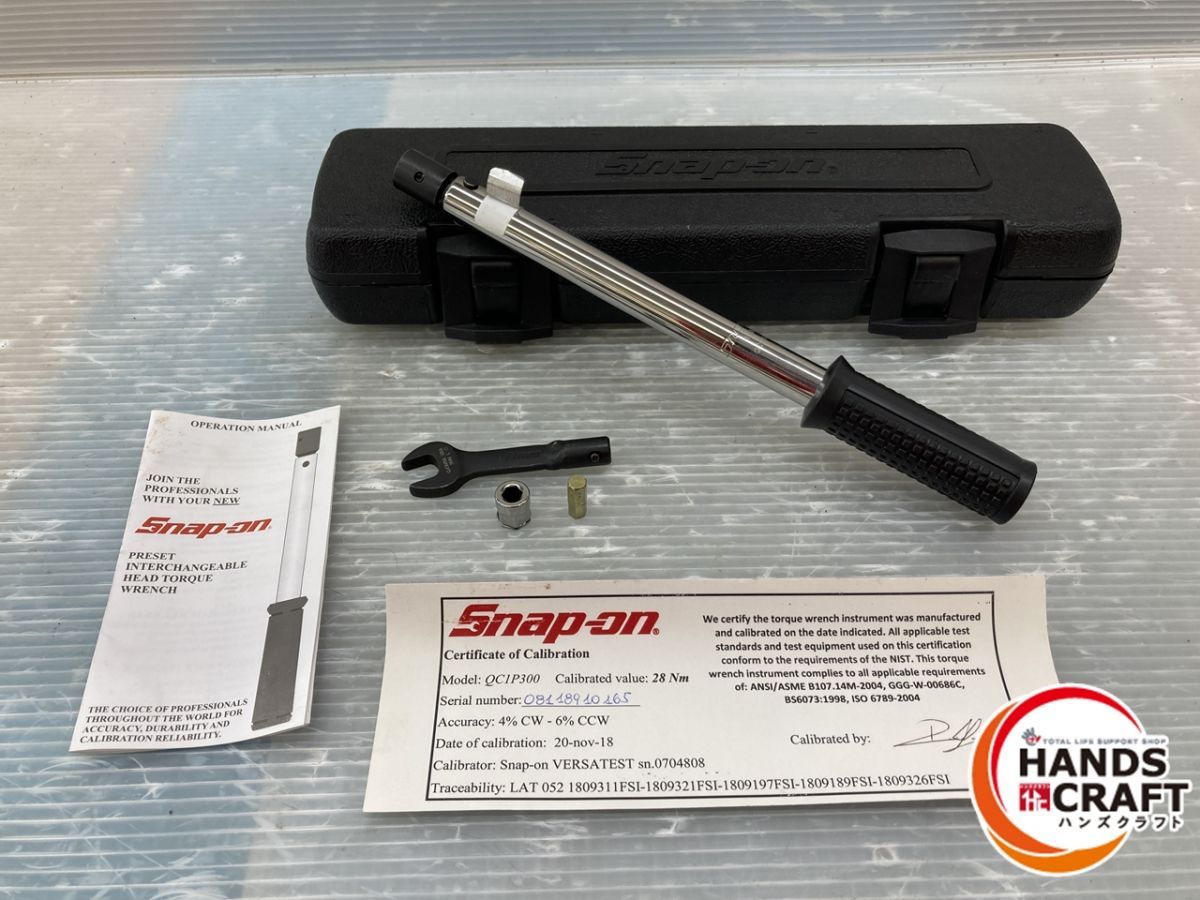 品 スナップオン QC1P300 トルクレンチ ケース付き