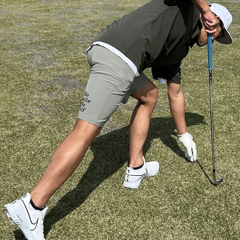 新品【COMONGOLF/コモンゴルフ】バックプリントゴルフショート