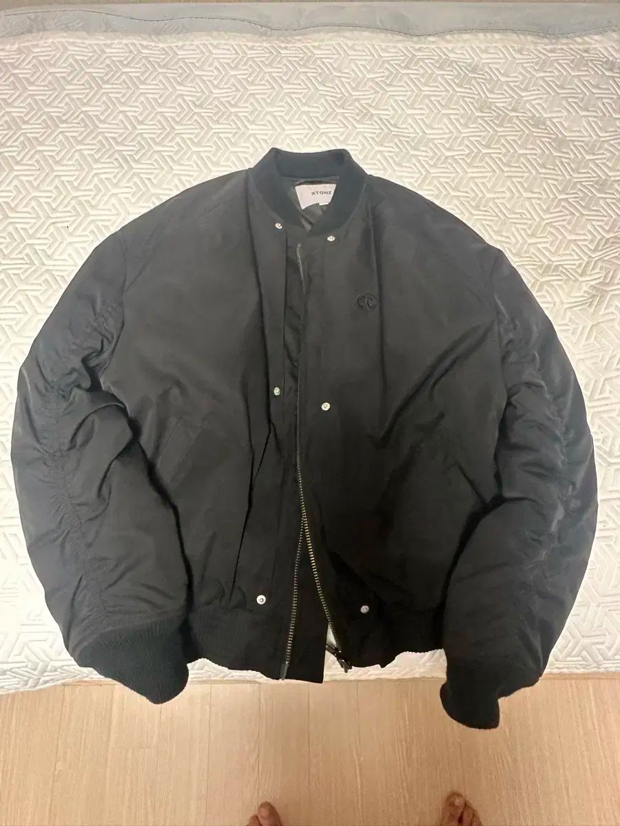 XTONZ XJ106 クイーン トン プリーツ シャーリング MA-1 ジャケット Mサイズ
