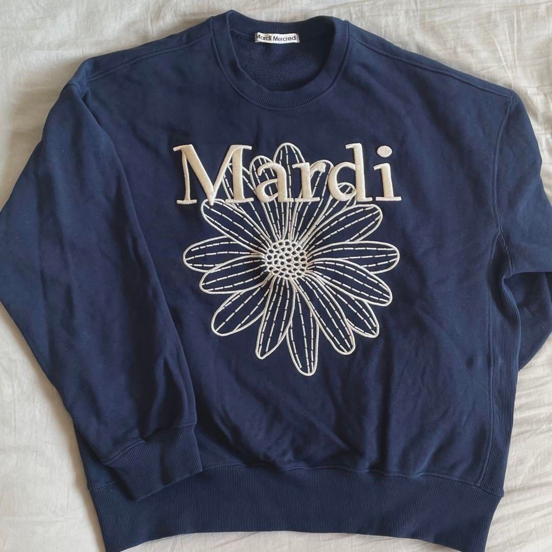 Mardi Mercredi マルディメクルディ刺繍スウェット - トップス