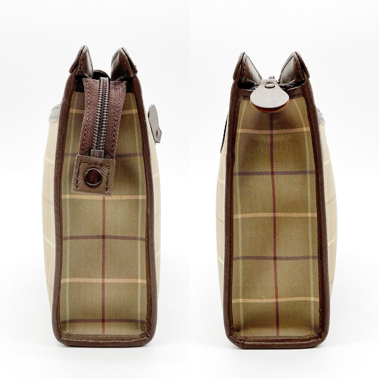 ✨美品✨バーバリー　クラッチバッグ　ポーチ　小物入れ　ノバチェック　ホースロゴ ✨良品✨ BURBERRY バーバリー クラッチバッグ ポーチ ノバ