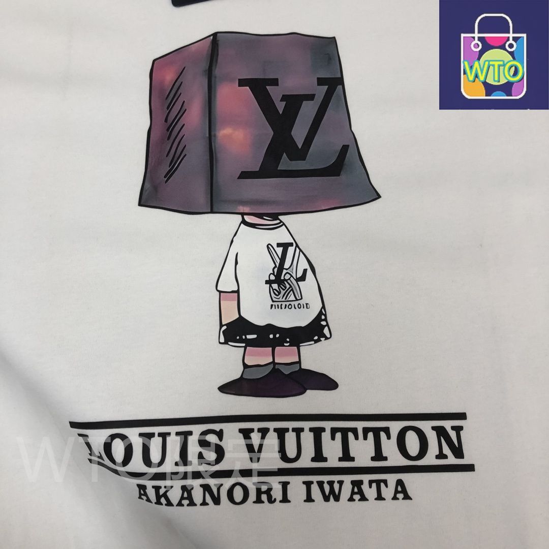 本日限定特価】Louis Vuitton クルーネックTシャツ - 高品質