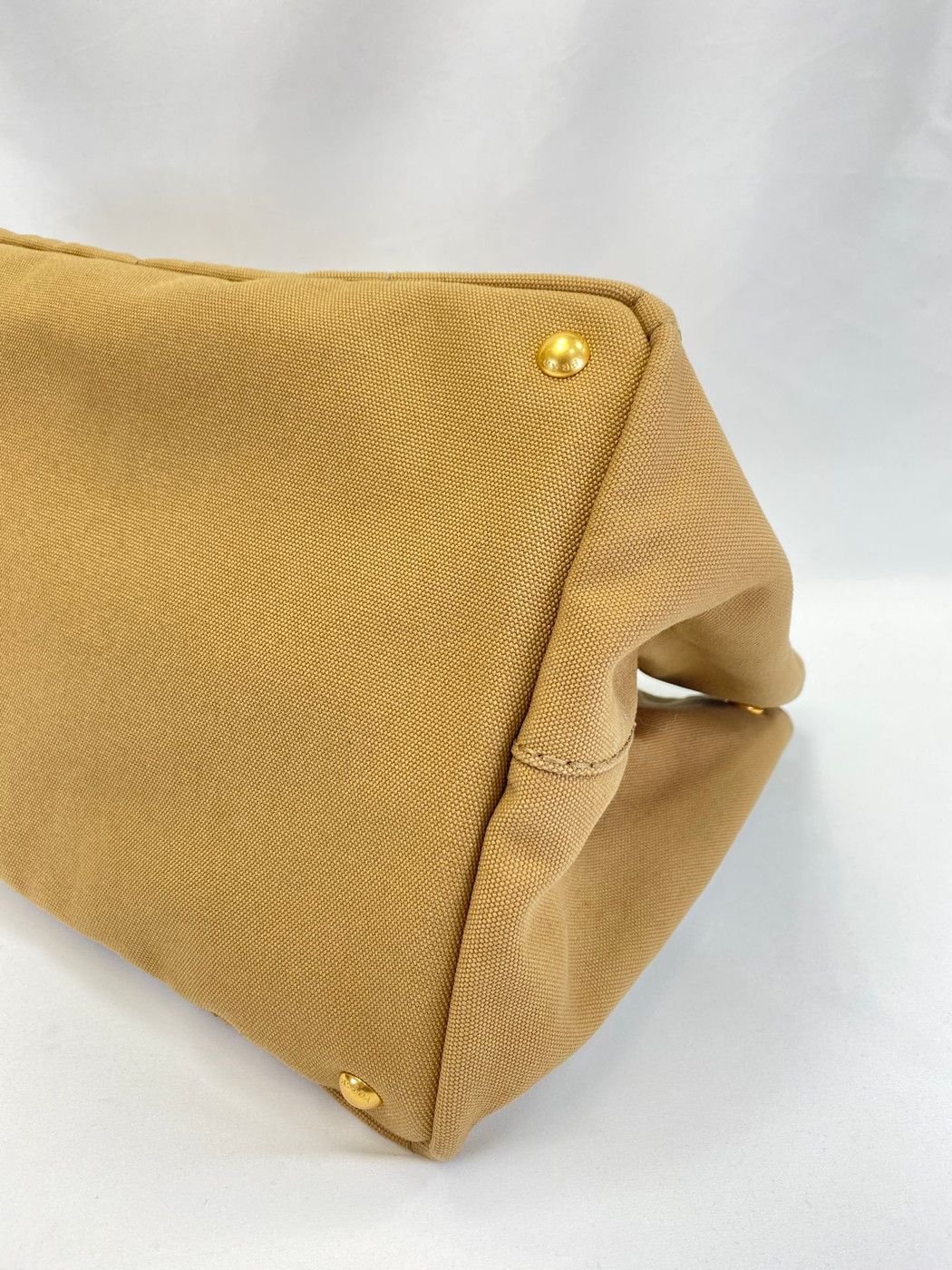 PRADA プラダ ハンドバッグ トートバッグ カナパ ミニ ブラウン