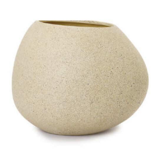 花 観葉植物用ポット コブル プランター 66 D ベージュ 1個入り kol-cn2b06 KTp59 特大ポット 代引き不可 ホテル オフィスビル 店舗 エクステリア ガーデン