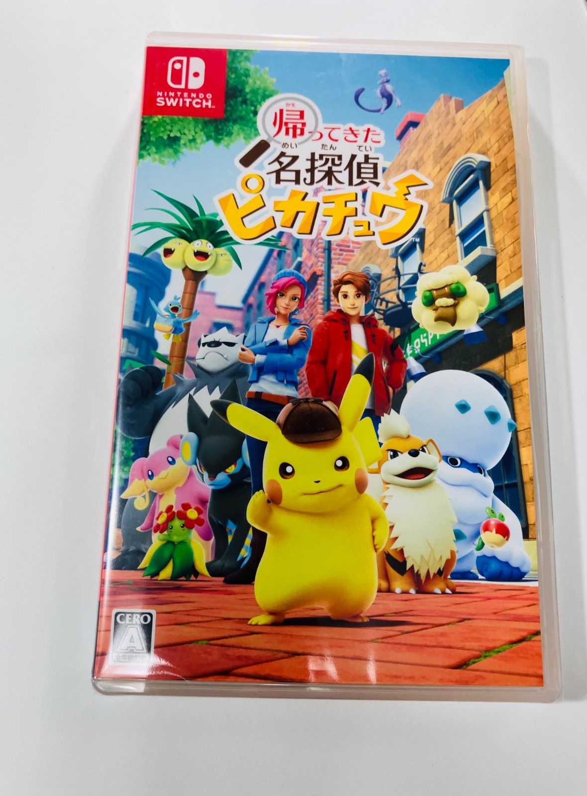 名探偵ピカチュウプロモ　ピカチュウフィギュア　switchソフト　セット　新品 Amazon.co.jp: 帰ってきた 名探偵ピカチュウ -Switch (【早期