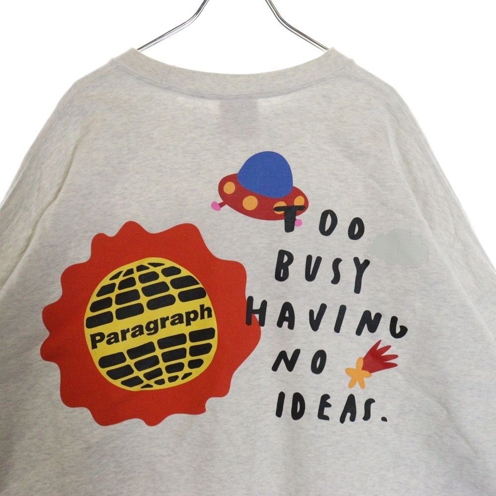 【即日発送】PARAGRAPH オールランダムロゴ スウェット トレーナー 白 限定展開】BACK LOGO☆ PRINT SWEAT｜CONVERSE TOKYO