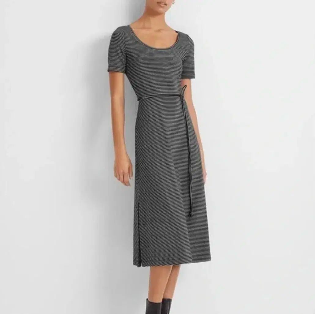 Club Monaco(クラブモナコ) ストライプ ロング丈ワンピース