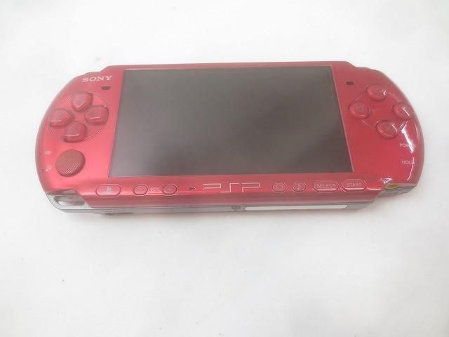 品 ゲーム PSP 本体 PSP3000 ラディアントレッド 動作品 充電器付き