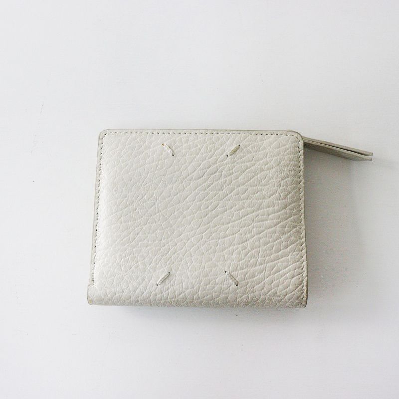 2025年 メゾンマルジェラ MAISON MARGIELA SA1UI0023 WALLET FLIP FLAP SMALL スモールウォレット ホワイト┃財布 2400014590005