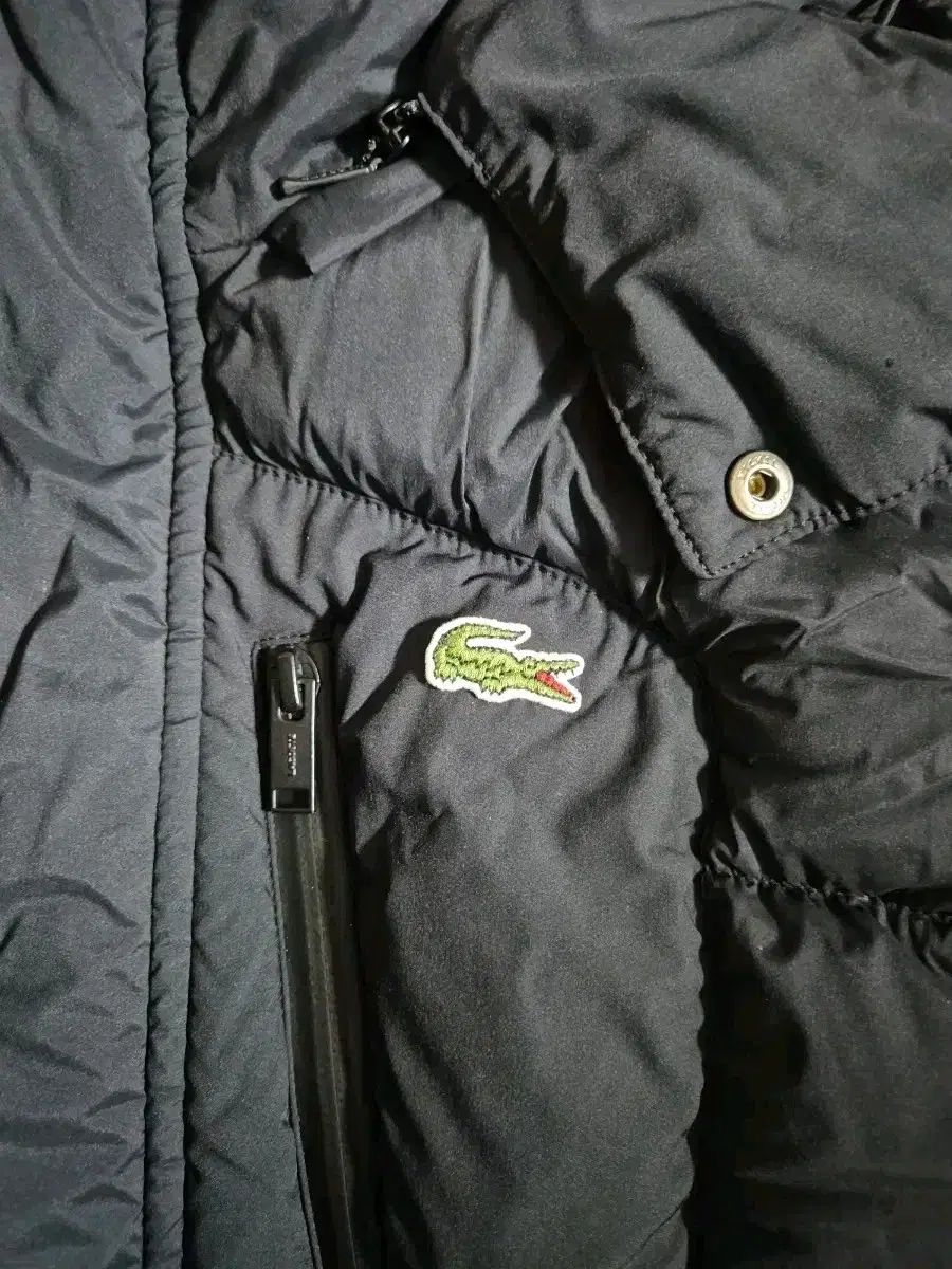 ラコステ フード ダウン 注文 アウター ブラック LACOSTE ラコステ