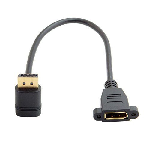 DisplayPortディスプレイポートオスtoメス90度UpダウンAngled拡張子ケーブル Down Angled