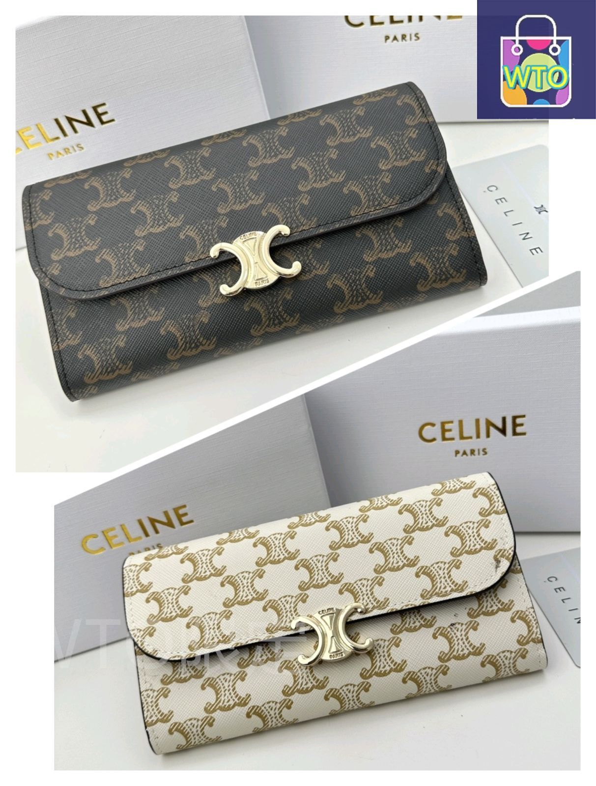 最終値下げ美品⭐︎ほぼ未使用⭐︎CELINE 財布　紙袋つき 新品未使用 CELINE 財布[本日特価|新品未使用品] - メルカリ