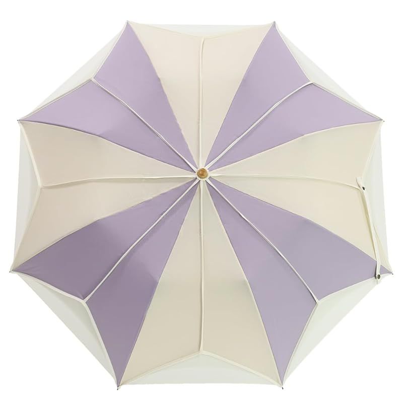 シノワズリーモダン 日傘 １級遮光 逃熱 遮熱 かわず張り 特殊2重張り製法 推し 大判 トリコ パイピング 女性用日傘 折りたたみ 日傘 ラベンダー×ベージュ 0 WWW_NOITHATQUANGTHANH_NET