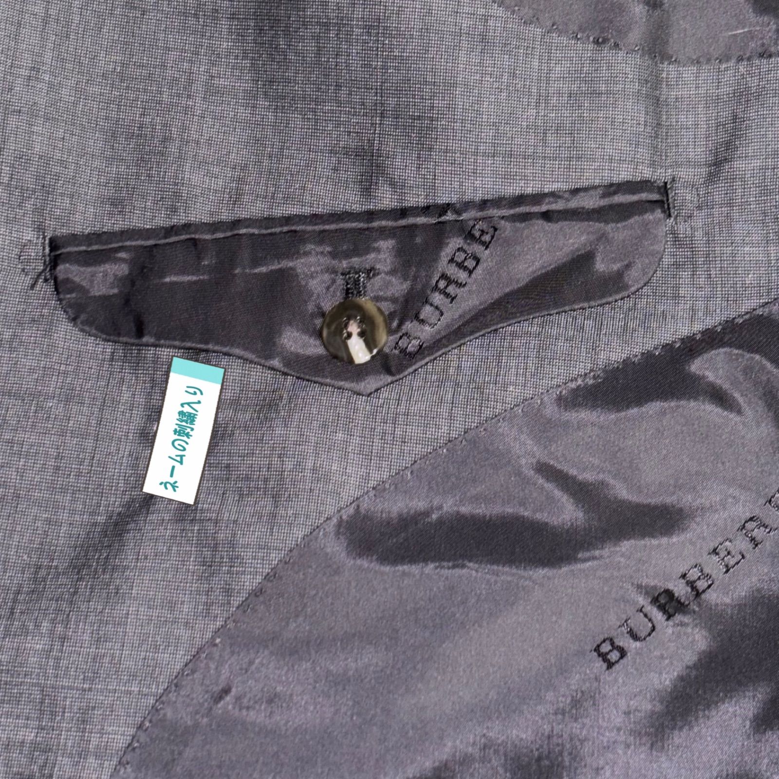 美品 バーバリー ロンドン スーツ セットアップ シルク モヘヤ混 BURBERRY LONDON バーバリー スーツ セットアップ モヘア シルク