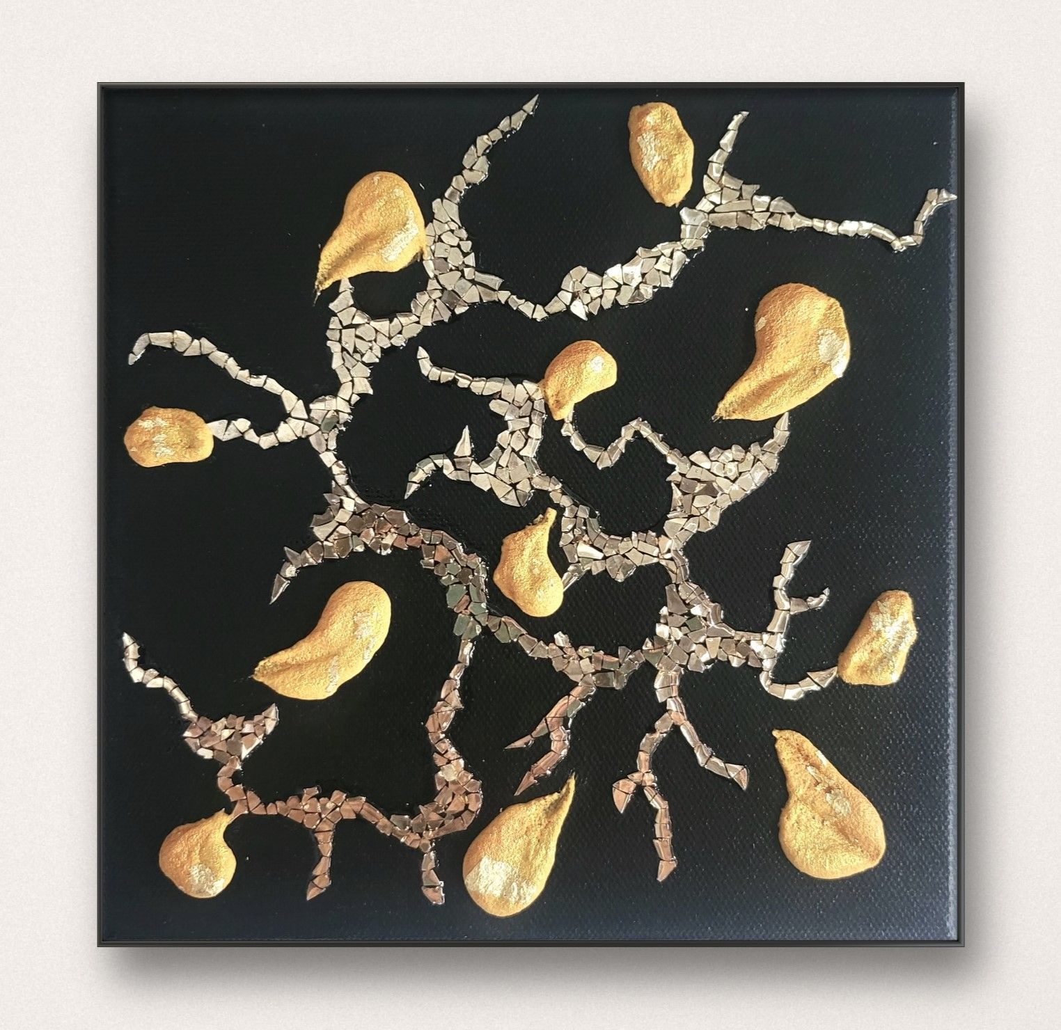 ビッグバンⅠーⅢ/ テクスチャーアート 18×18㎝ S0 原画1点のみ ビッグバンⅠーⅢ / テクスチャーアート キャンバス 18×18㎝ S0号 原画