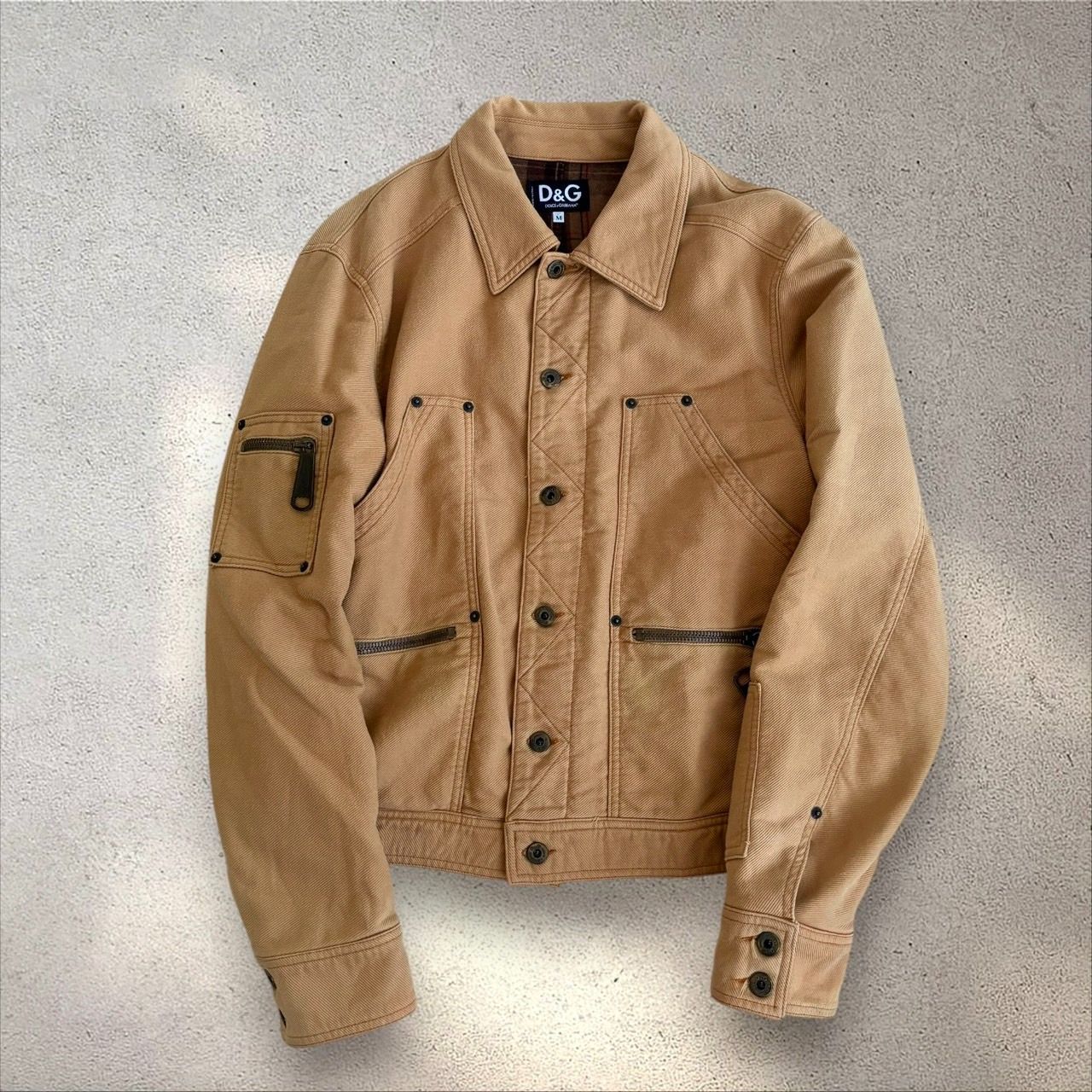 良品◎ DOLCE＆GABBANA ドルガバ コーデュロイ トラッカージャケット 