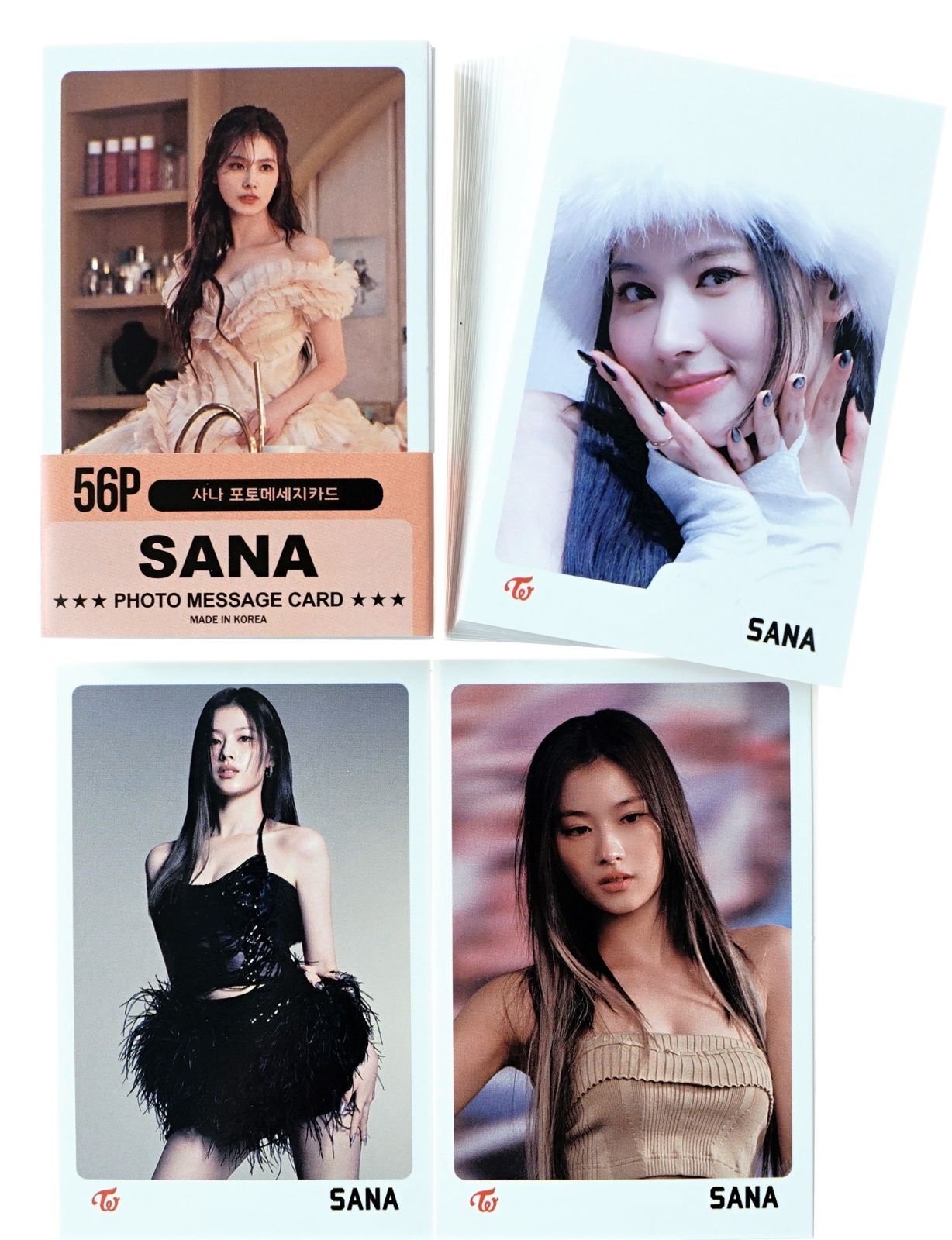 TWICE SANA サナ グッズ フォトメッセージカード 56枚 トレカ カード 