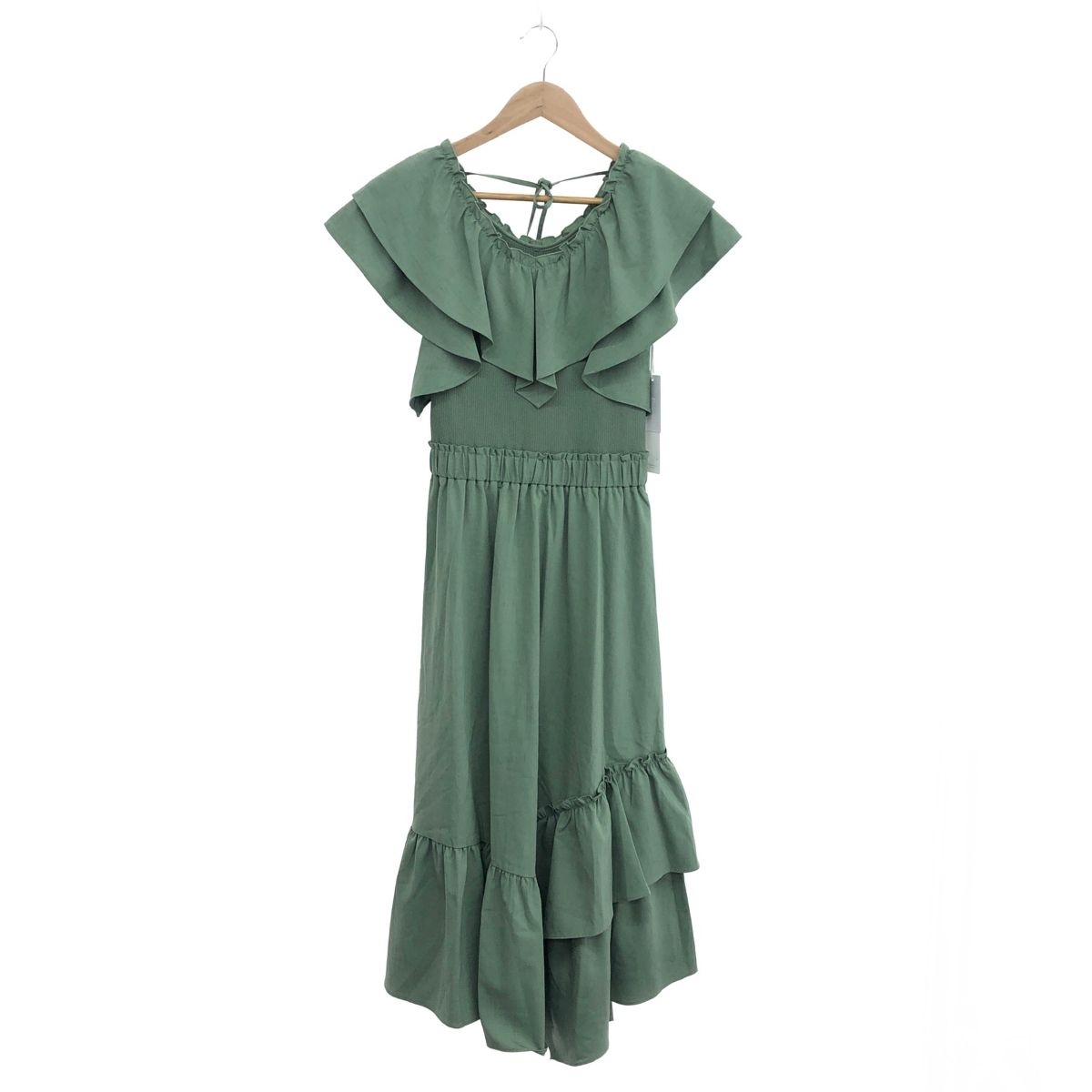 diagram ダイアグラム ワンピース|フリルニットOP サイズ 36 定価￥39.600 0322233090-01 グリーン レディース | 240001161251