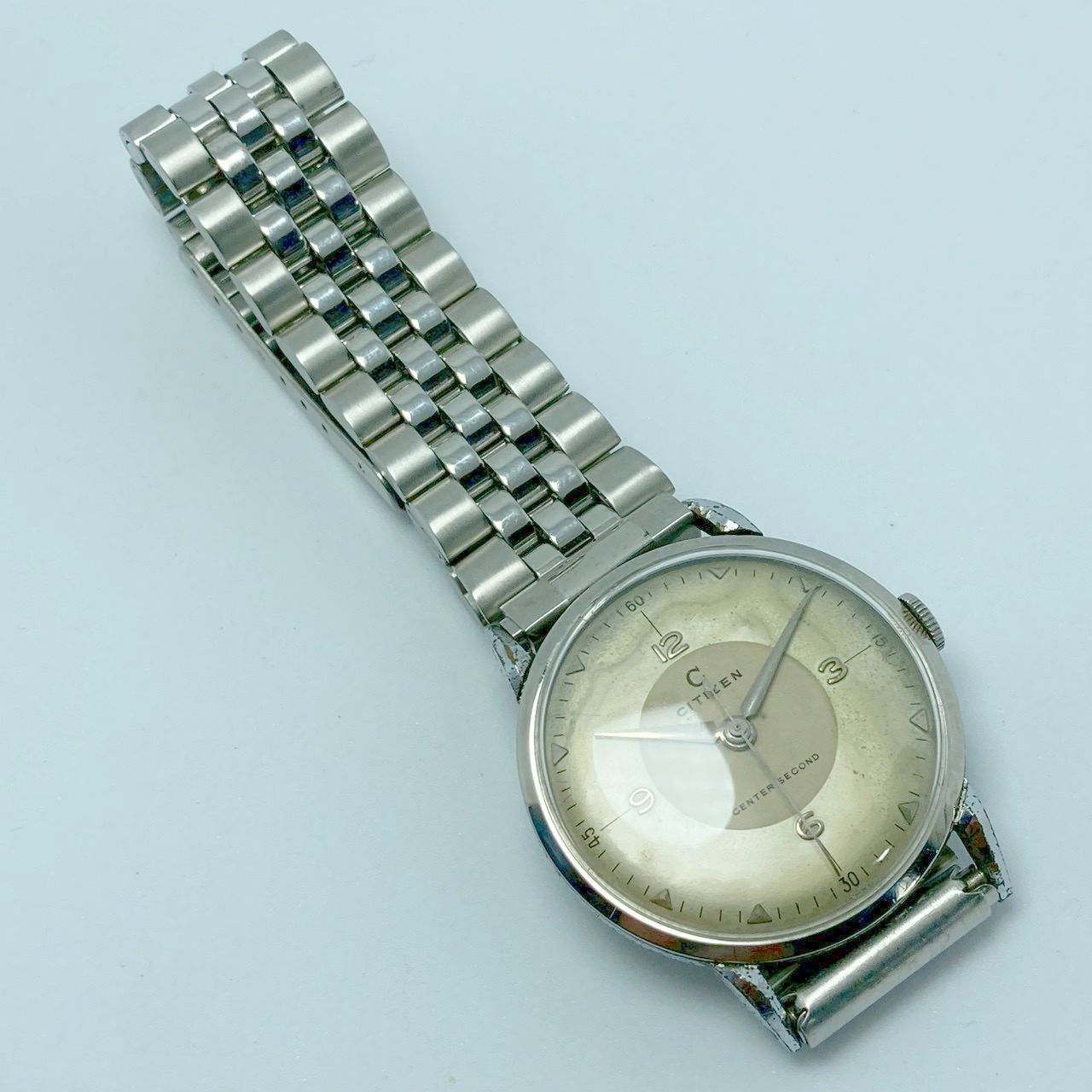 T03【現状品】CITIZEN Cマーク センターセコンド 手巻き腕時計 - メルカリ