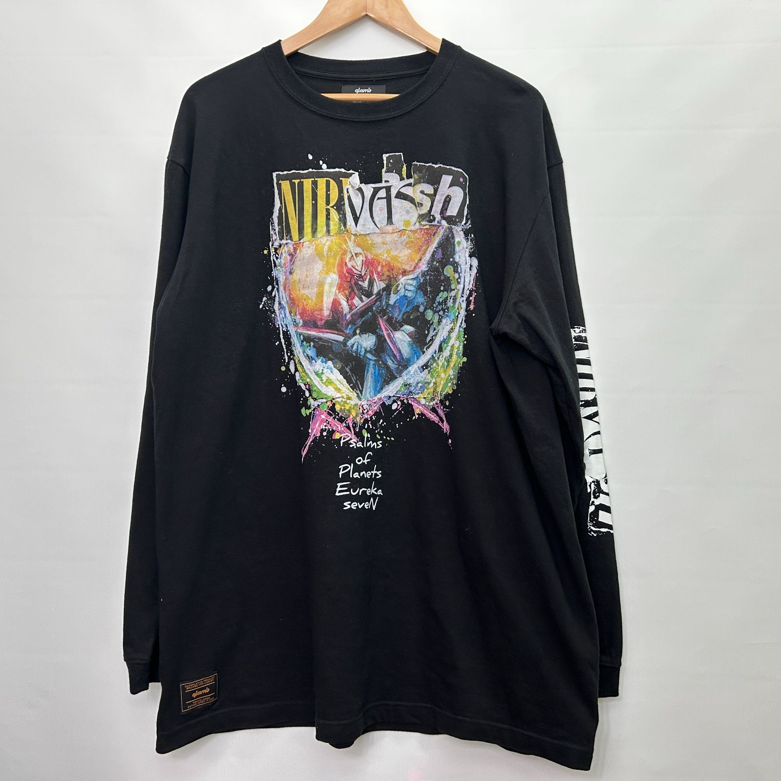 浜館47-775 glamb 交響詩篇エウレカセブン NIRVASH type ZERO spec 2 Cutsew ニルヴァーシュタイプゼロスペック2カットソー XLサイズ