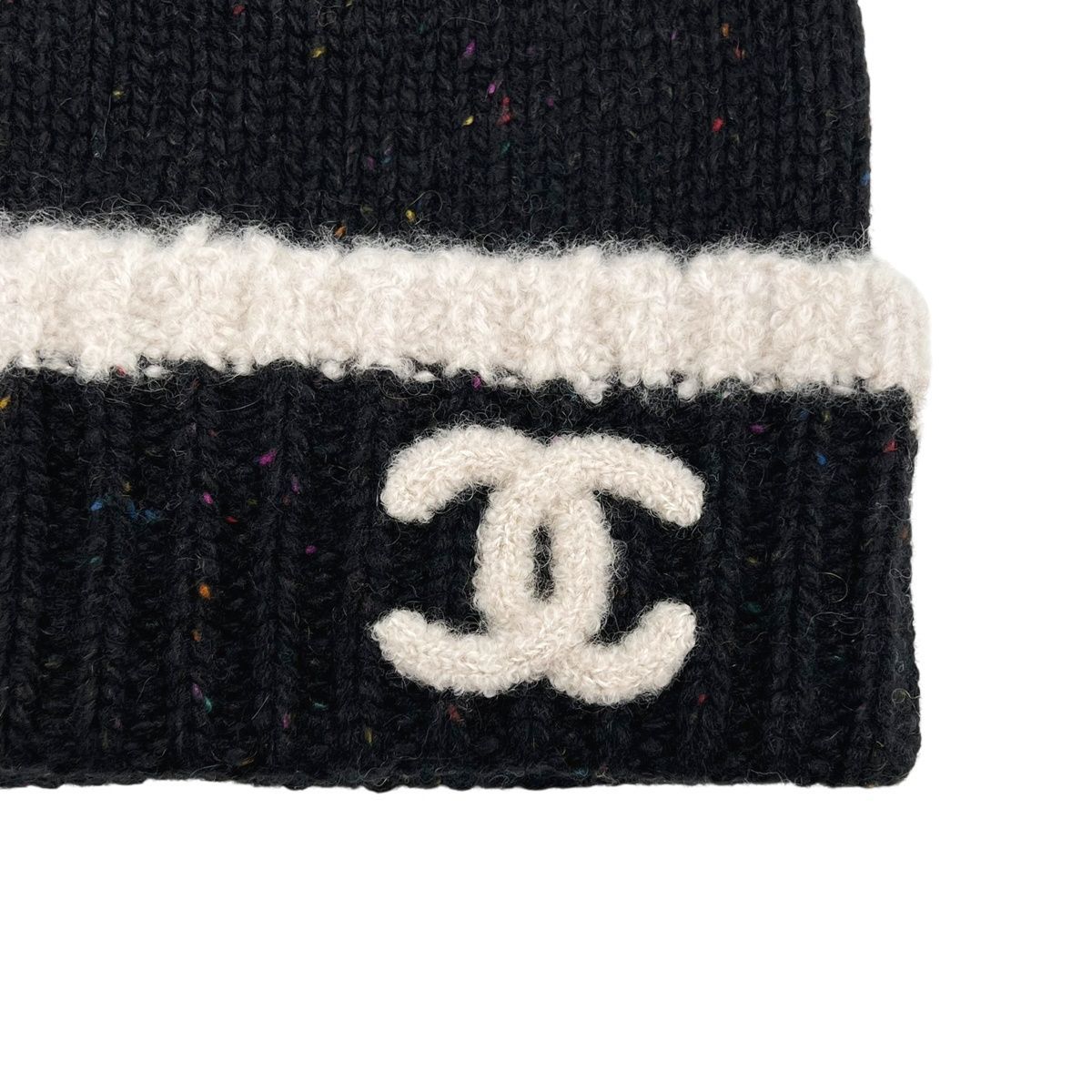 中古】 CHANEL シャネル カシミヤ ニットキャップ AA9514 ココ