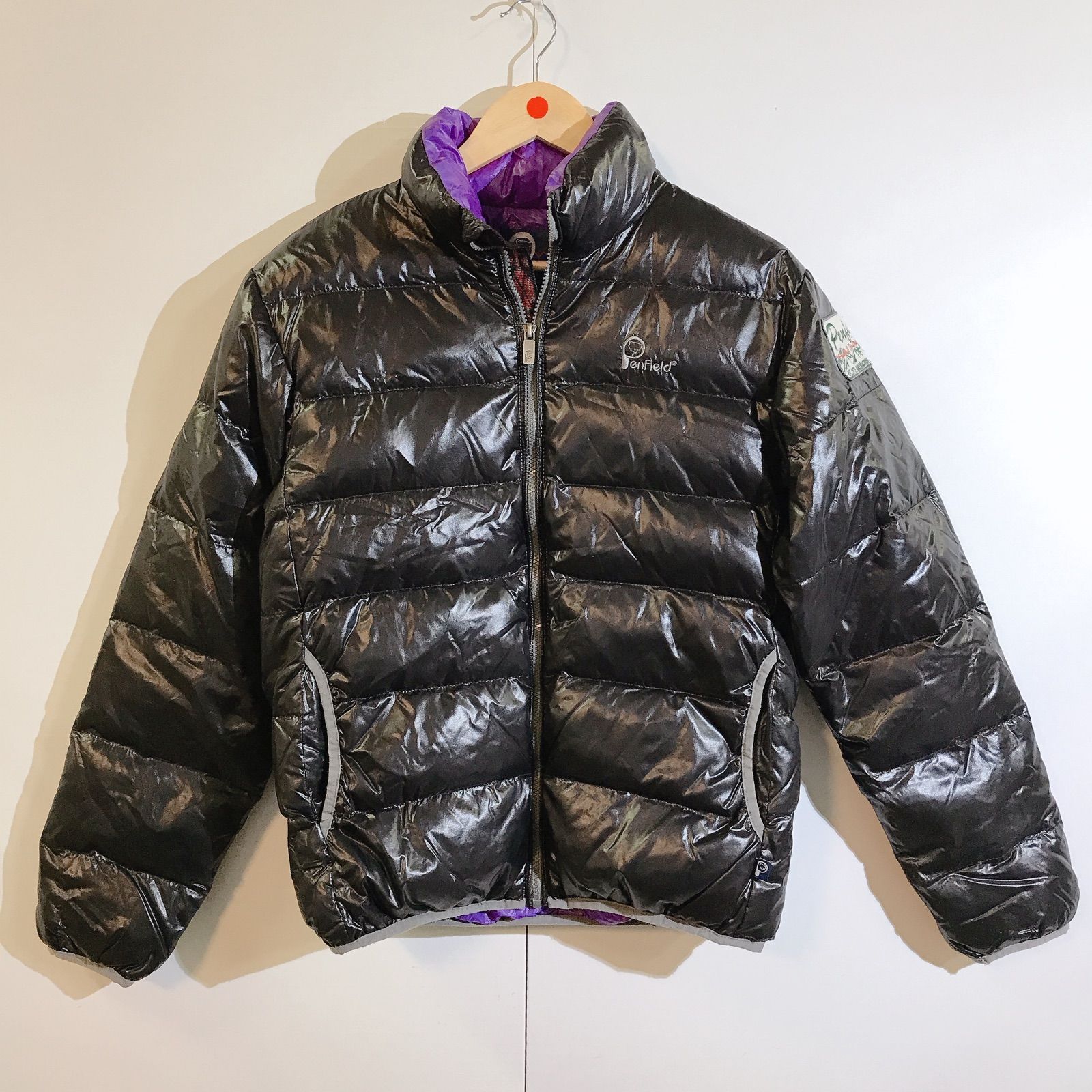 PenField ダウンジャケット 黒 ブラック 光沢 アウター トップス
