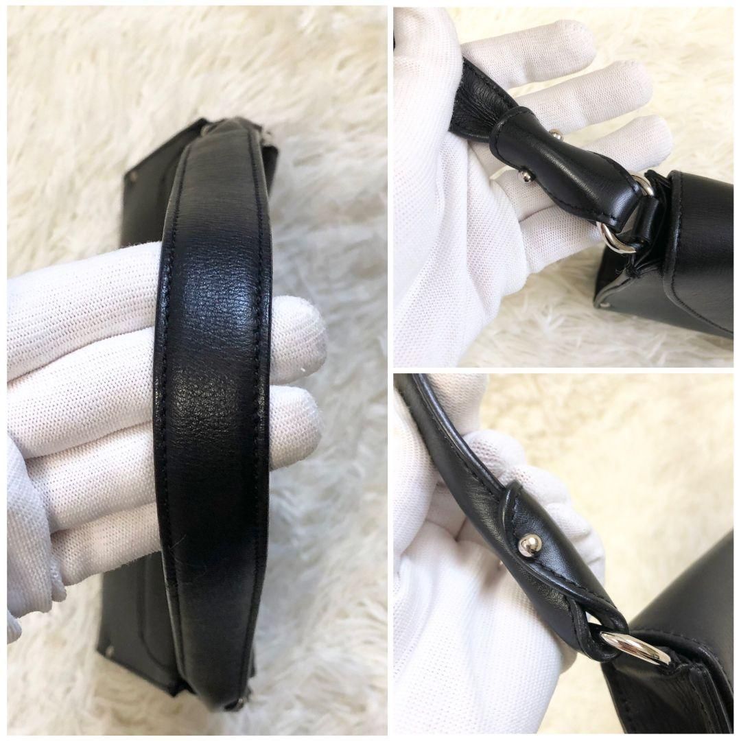 極美品✨】フェラガモ ガンチーニ ワンショルダー 黒 ショルダーバッグ