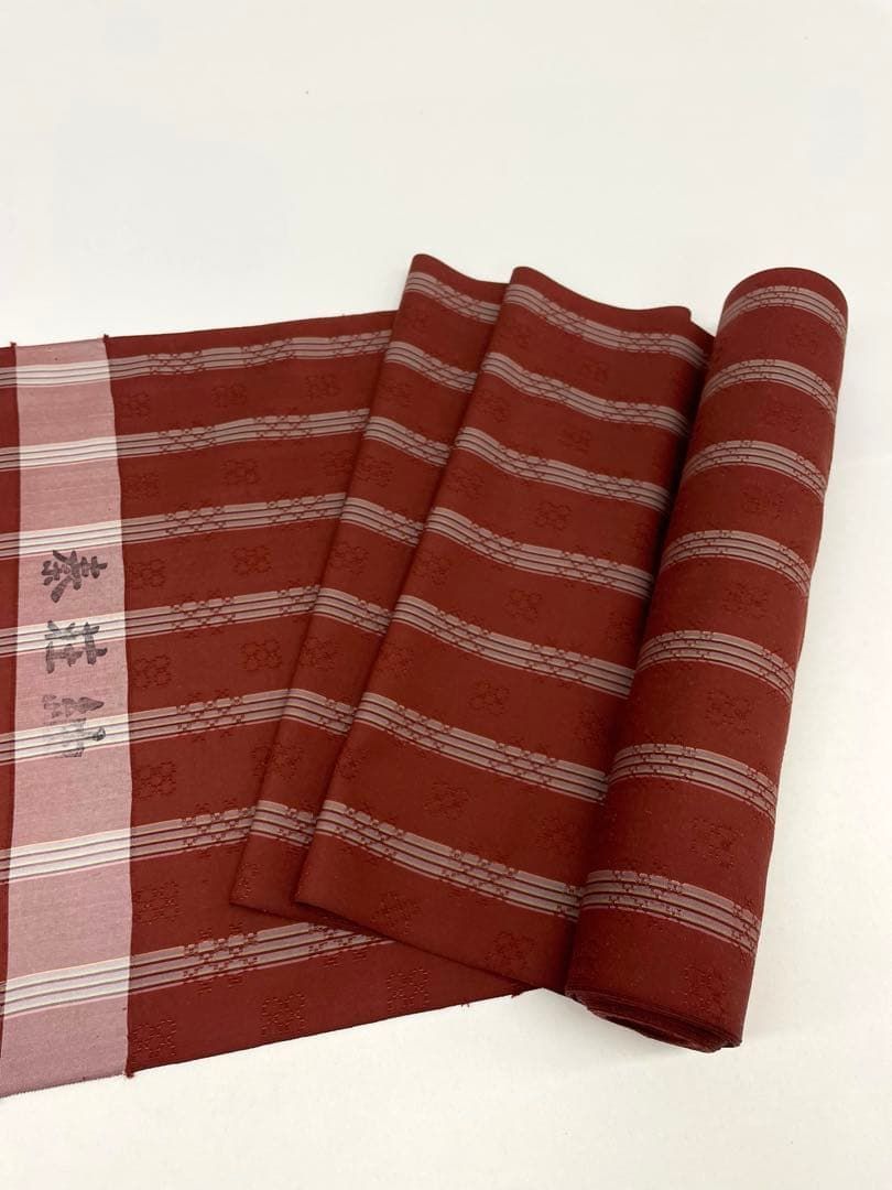 紬 反物 幅約40cm前後 一般家庭保管品 花織？ 4-0638a8.jpg