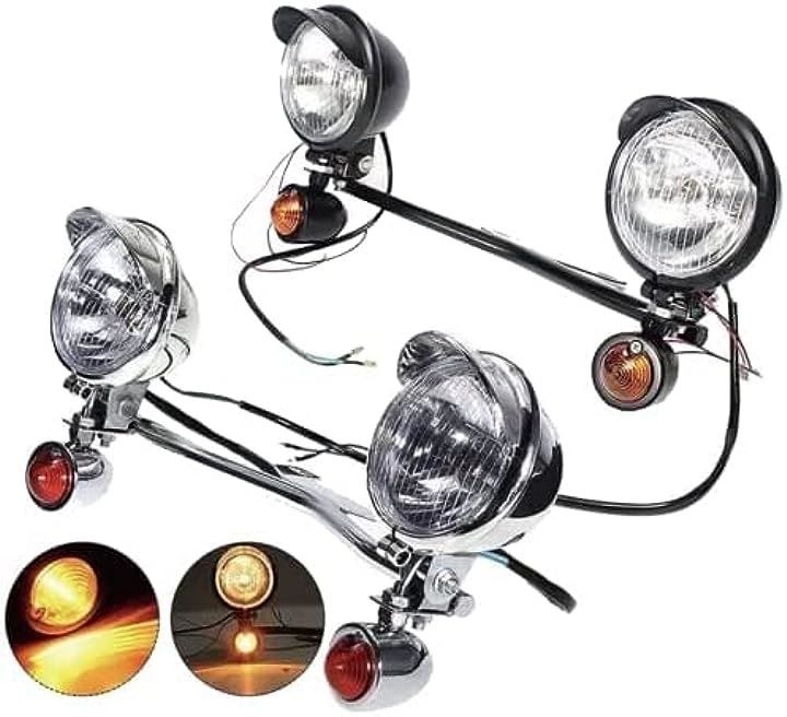 InZaccaZ 汎用 フォグランプ アメリカン ドラッグスター 400 ヘッド