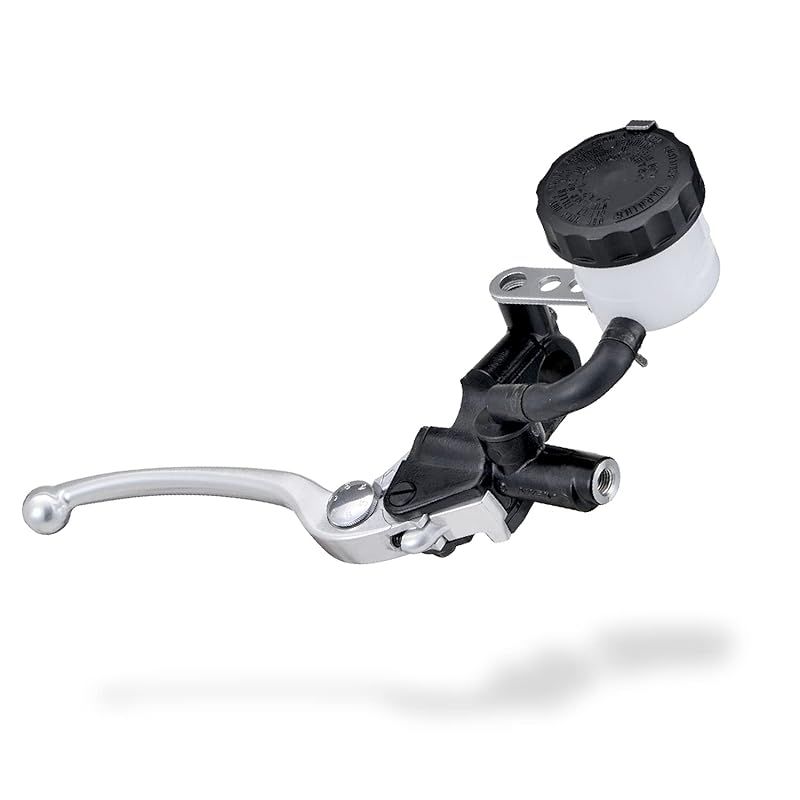 デイトナ(Daytona) NISSIN(ニッシン) バイク用 ブレーキマスターシリンダー 横型 14mm ブラックボディ/バフクリアーレバー 0
