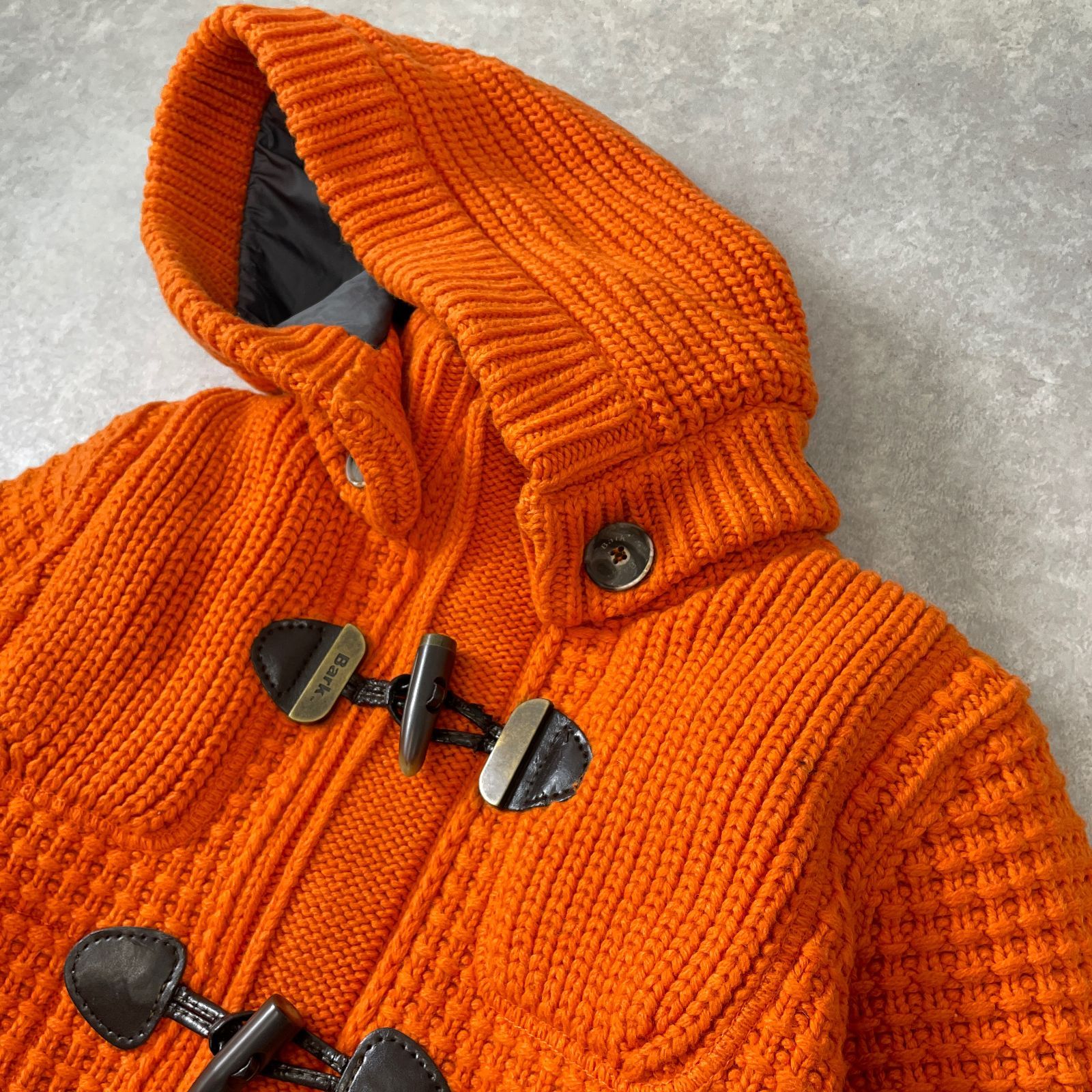 定価10万 Bark ニット ダッフルコート バーク - メルカリ