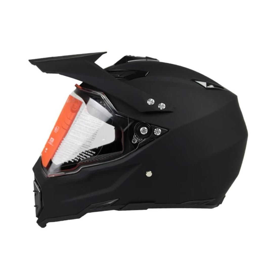 新品 フルフェイスヘルメット　オフロードヘルメット　艶消し黒　インナー丸洗い可能
