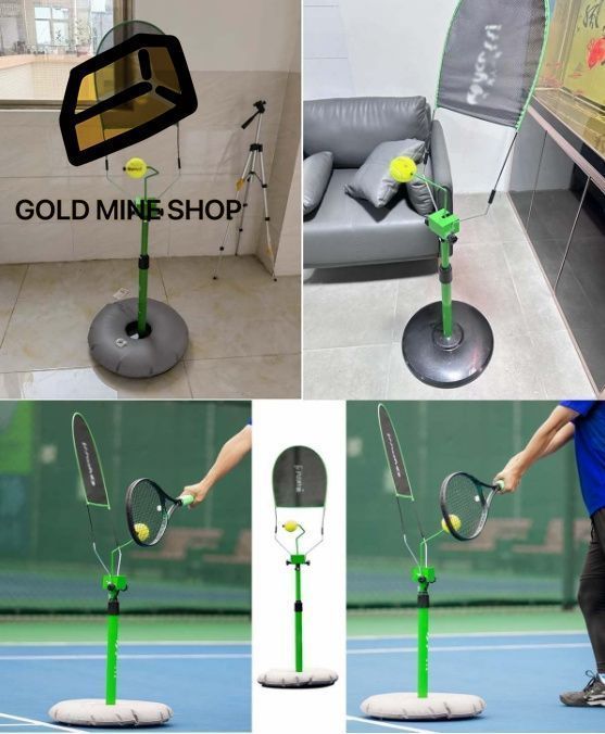 テニストレーニング器具の高さ調整 打撃の安定性を向上させ