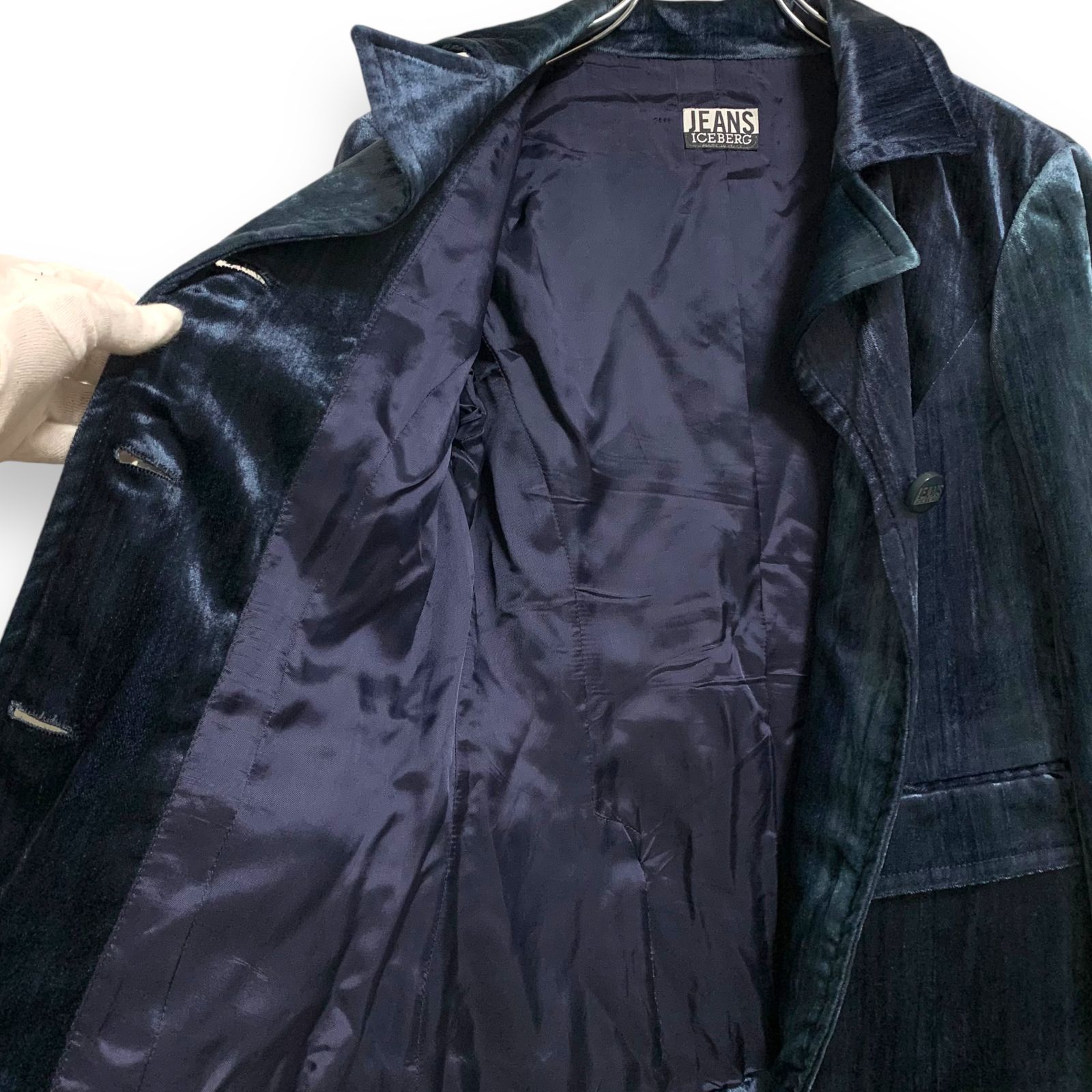 ⑬ 美品 ICEBERG アイスバーグ 48 レザージャケット 黒 【公式通販】