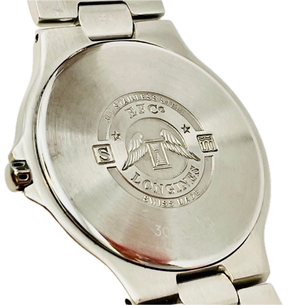美品 LONGINES ロンジン コンクエスト L1.631.4 ネイビーブルー文字盤